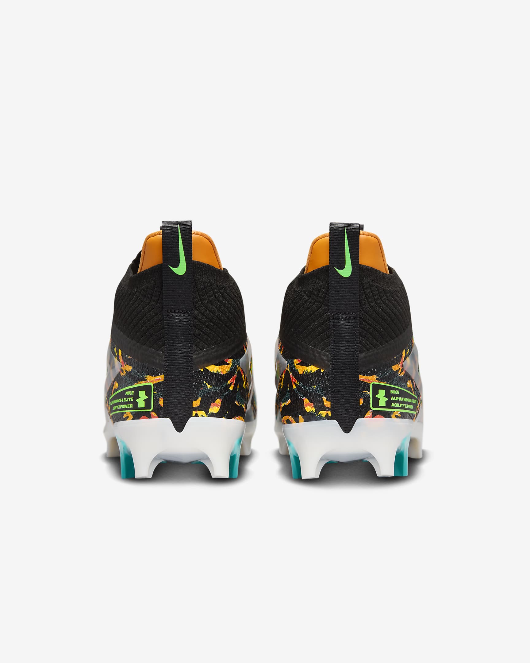 Nike Alpha Menace 4 Elite "Travis Kelce" Football Cleats - Black/Sail/Dusty Cactus/Green Strike