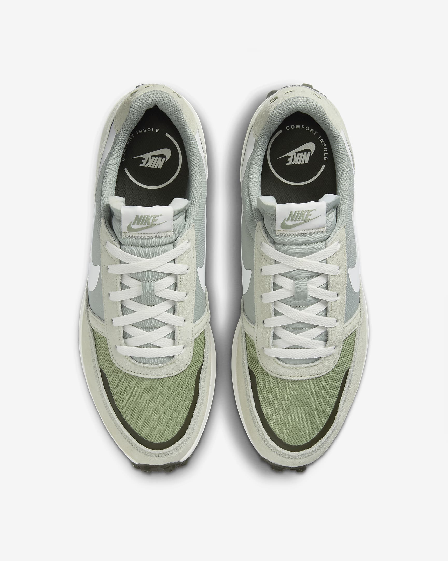 Nike Waffle Nav 男鞋 - Jade Horizon/Oil Green/Olive Aura/Sail