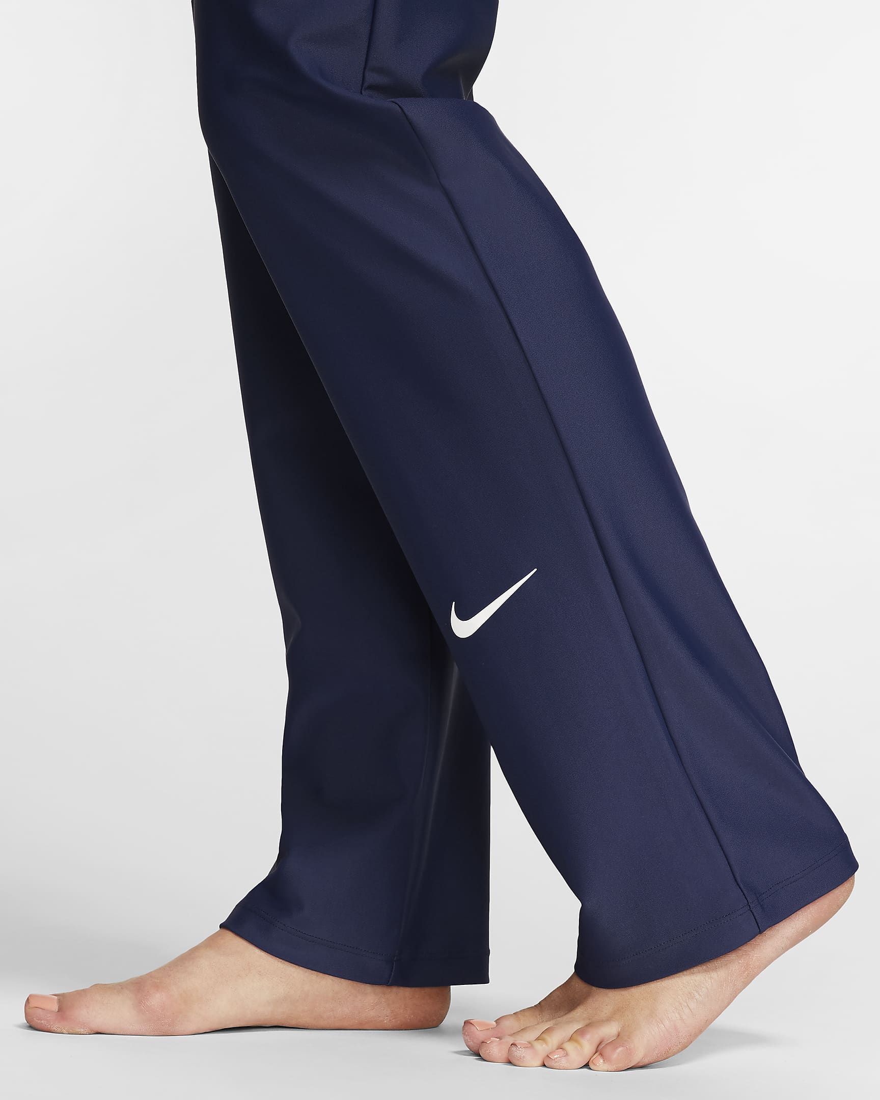 Nike Victory Women's Straight-Leg Full-Coverage Swimming Leggings - Midnight Navy/Midnight Navy/White