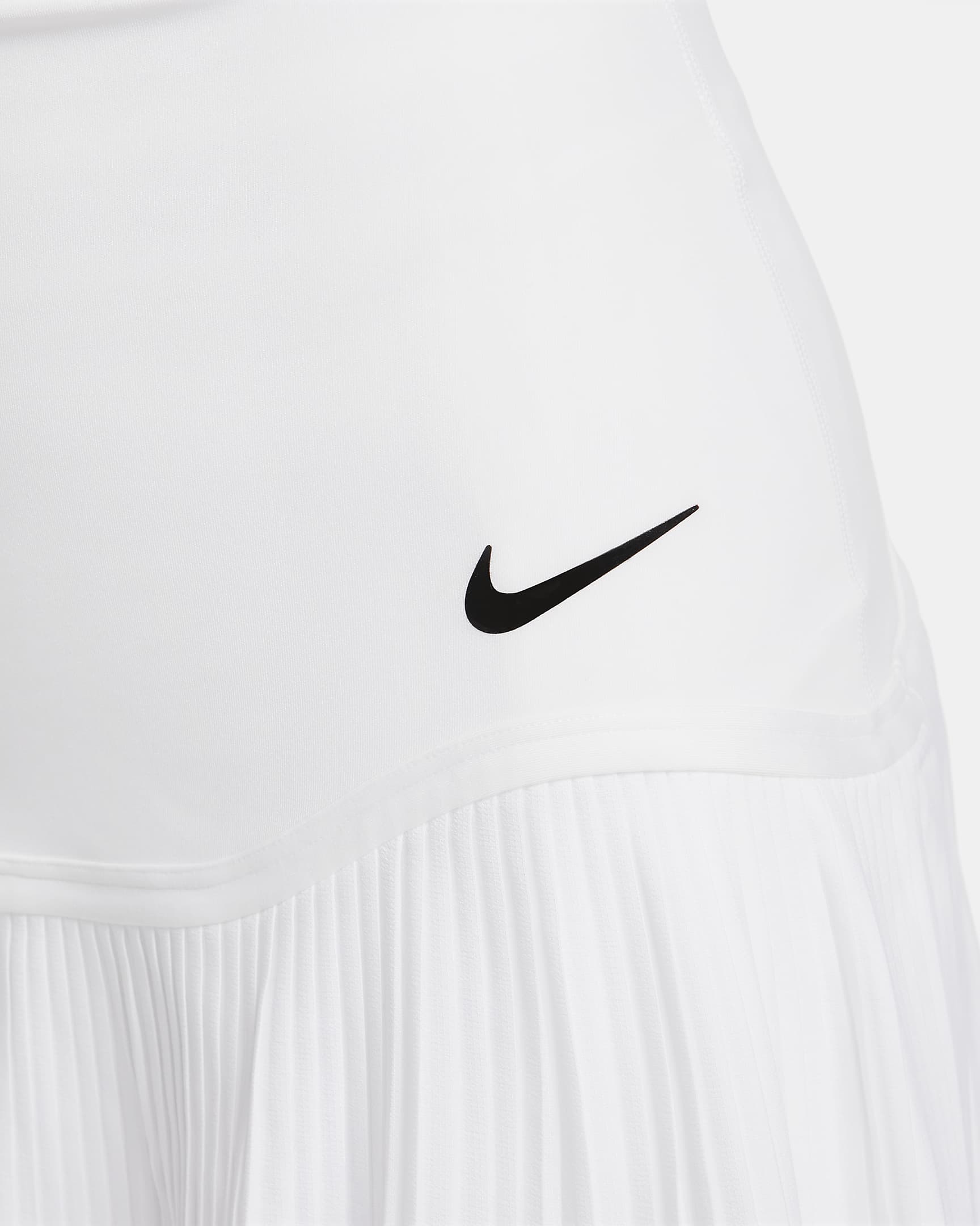 Nike Advantage Women's Dri-FIT Tennis Skirt - White/White/Black