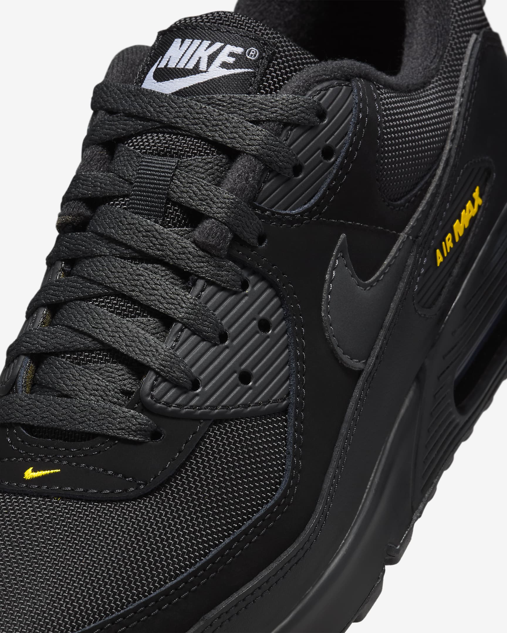 Buty męskie Nike Air Max 90 - Czerń/University Gold/Biel/Anthracite