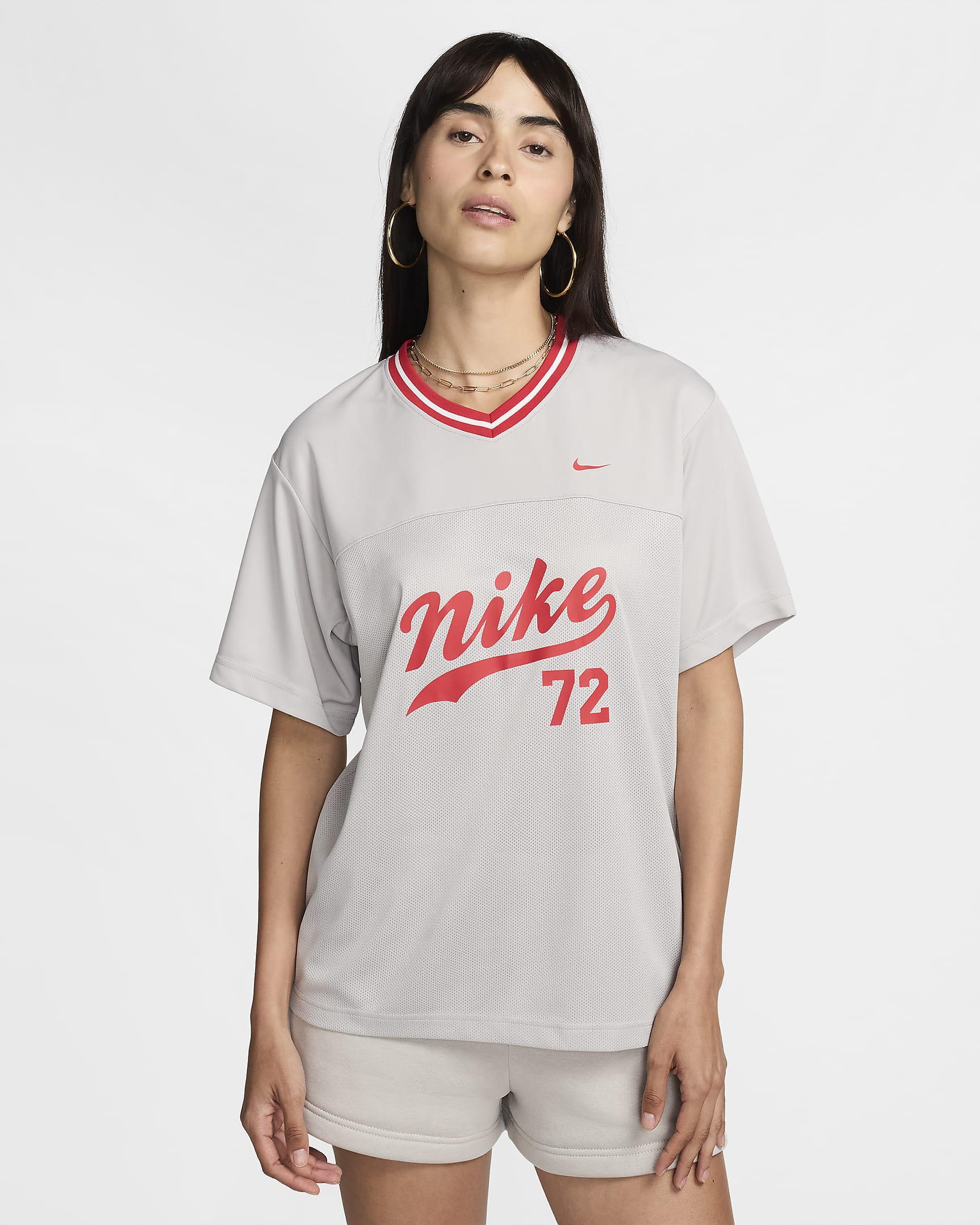 Nike Sportswear Women's American Football Jersey - Light Iron Ore/Light Iron Ore