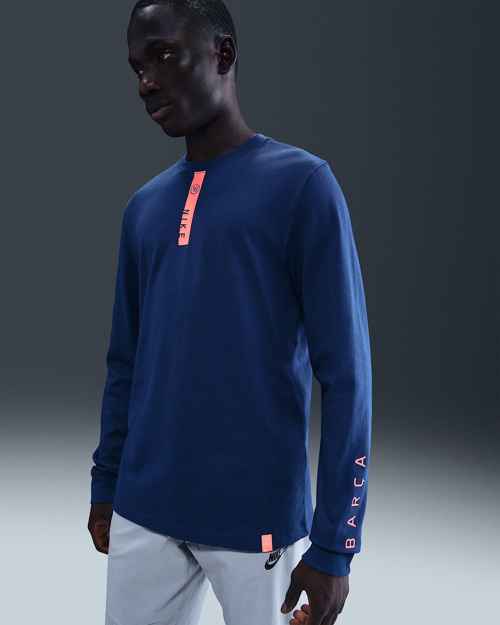 Camiseta de manga larga de FC Barcelona Nike Football - Hombre - Midnight Navy