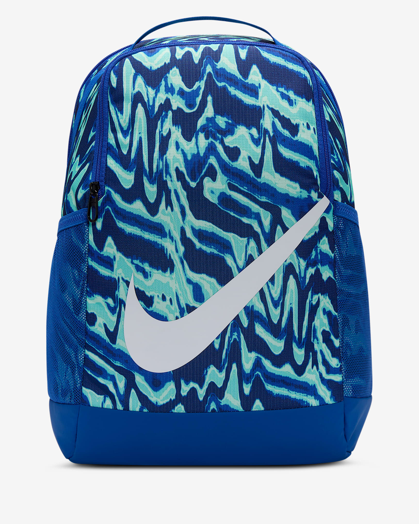 Nike Brasilia Kinder-Rucksack (18 l) - Game Royal/Bleached Turquoise/Weiß