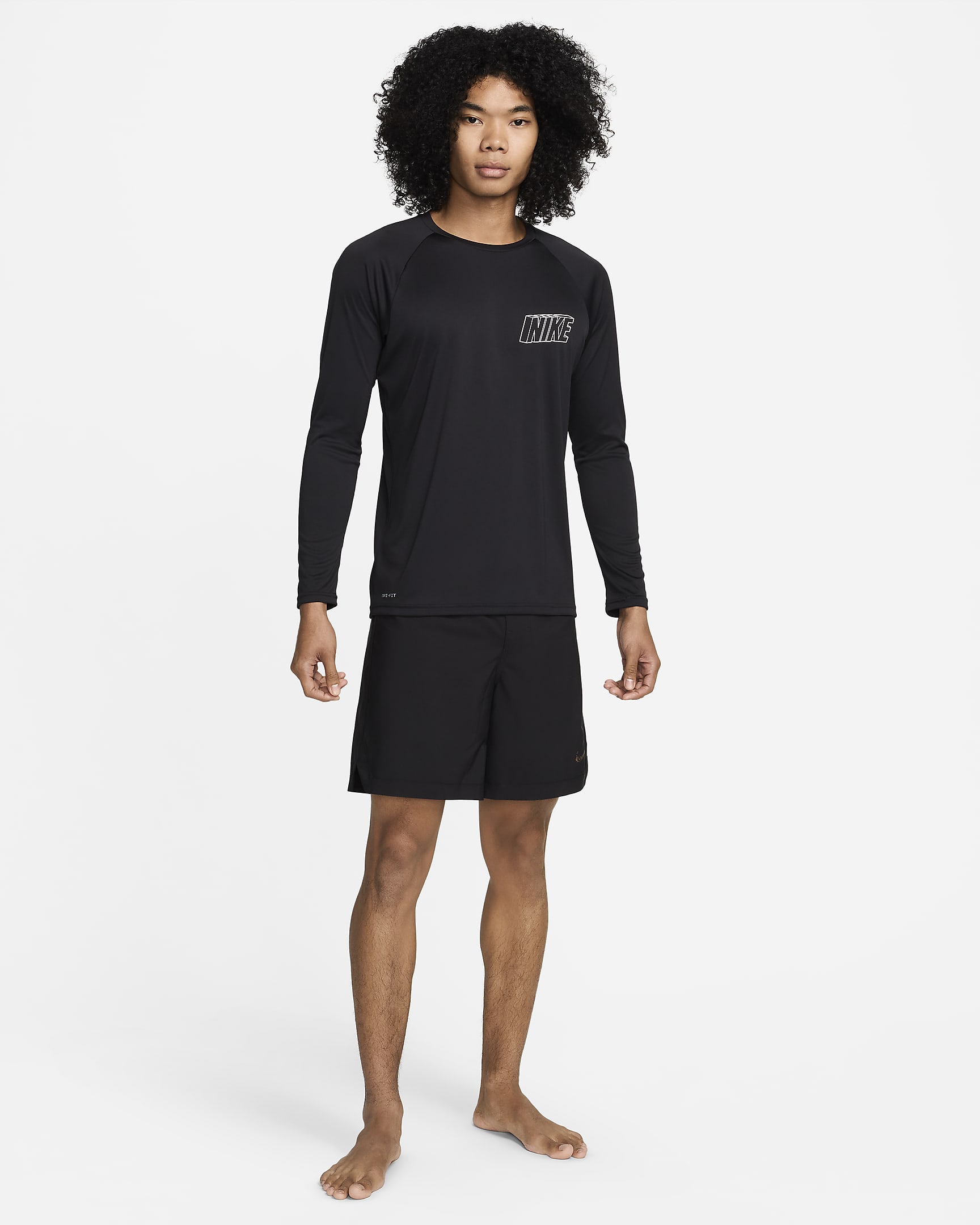 Nike Swim Men's Long-Sleeve Hydroguard - Black