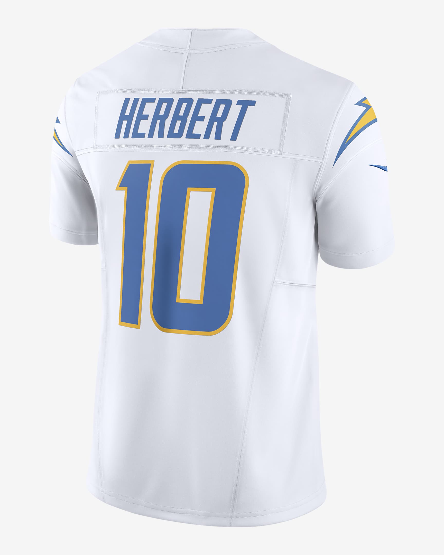 Justin Herbert Los Angeles Chargers Men's Nike Dri-FIT NFL Limited Football Jersey - White