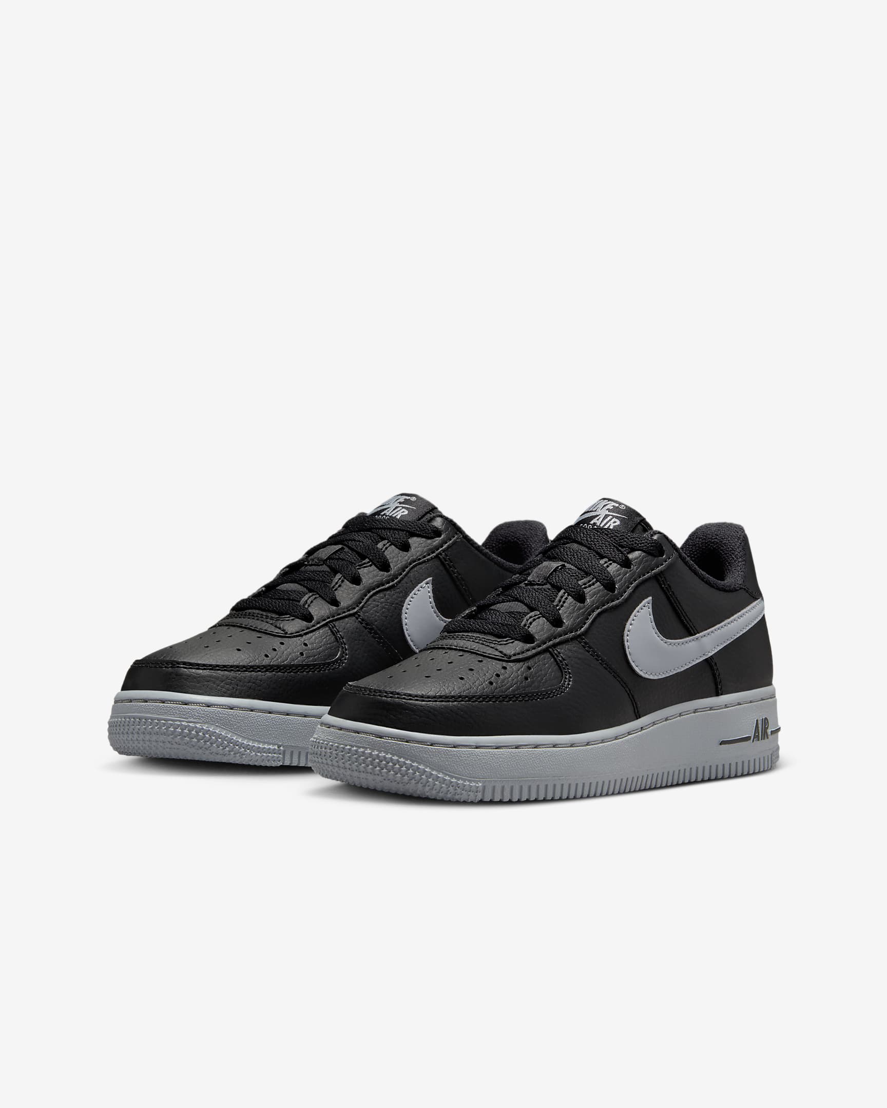 Chaussure Nike Air Force 1 pour ado - Noir/Wolf Grey