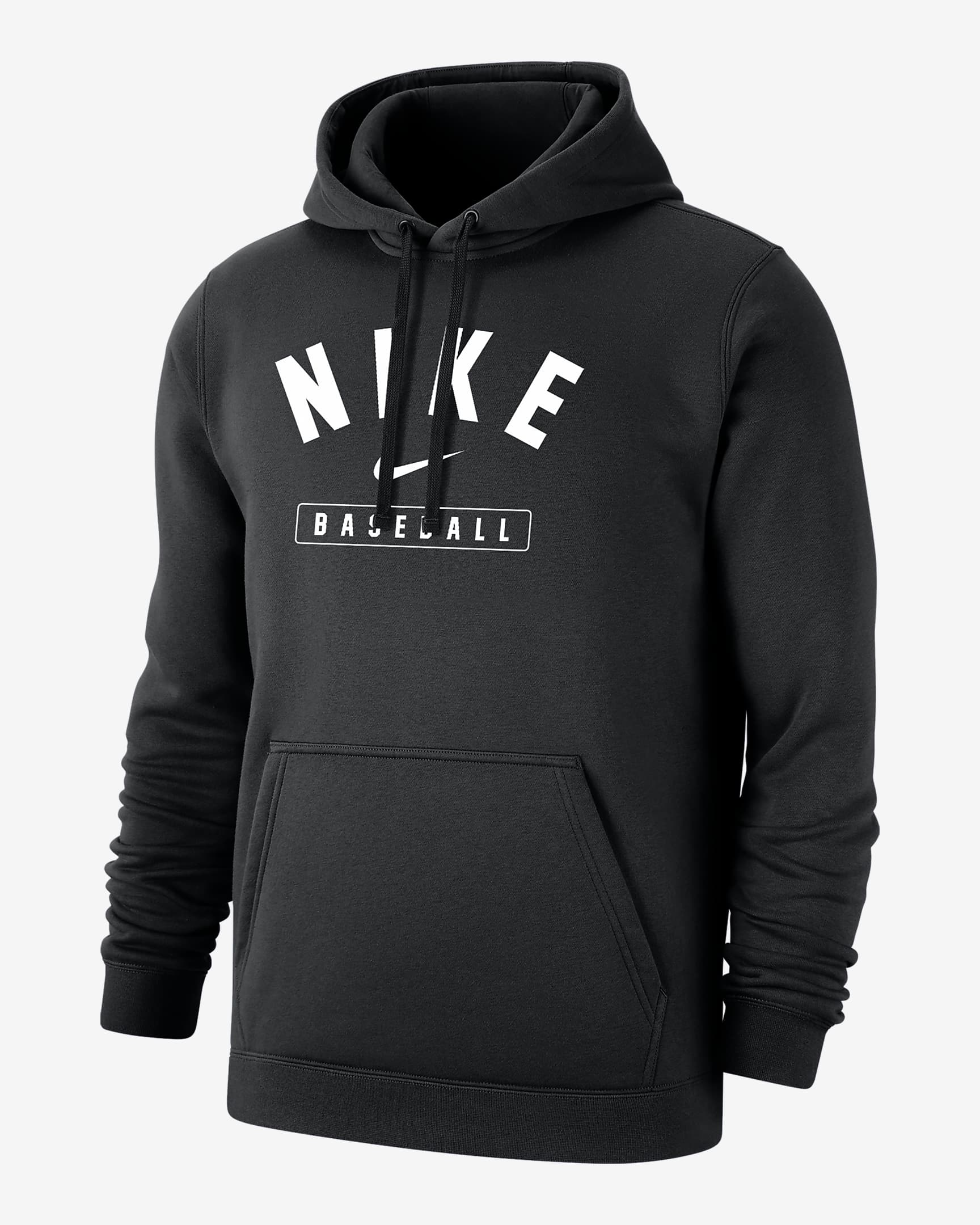 Nike Baseball Men's Pullover Hoodie - Black