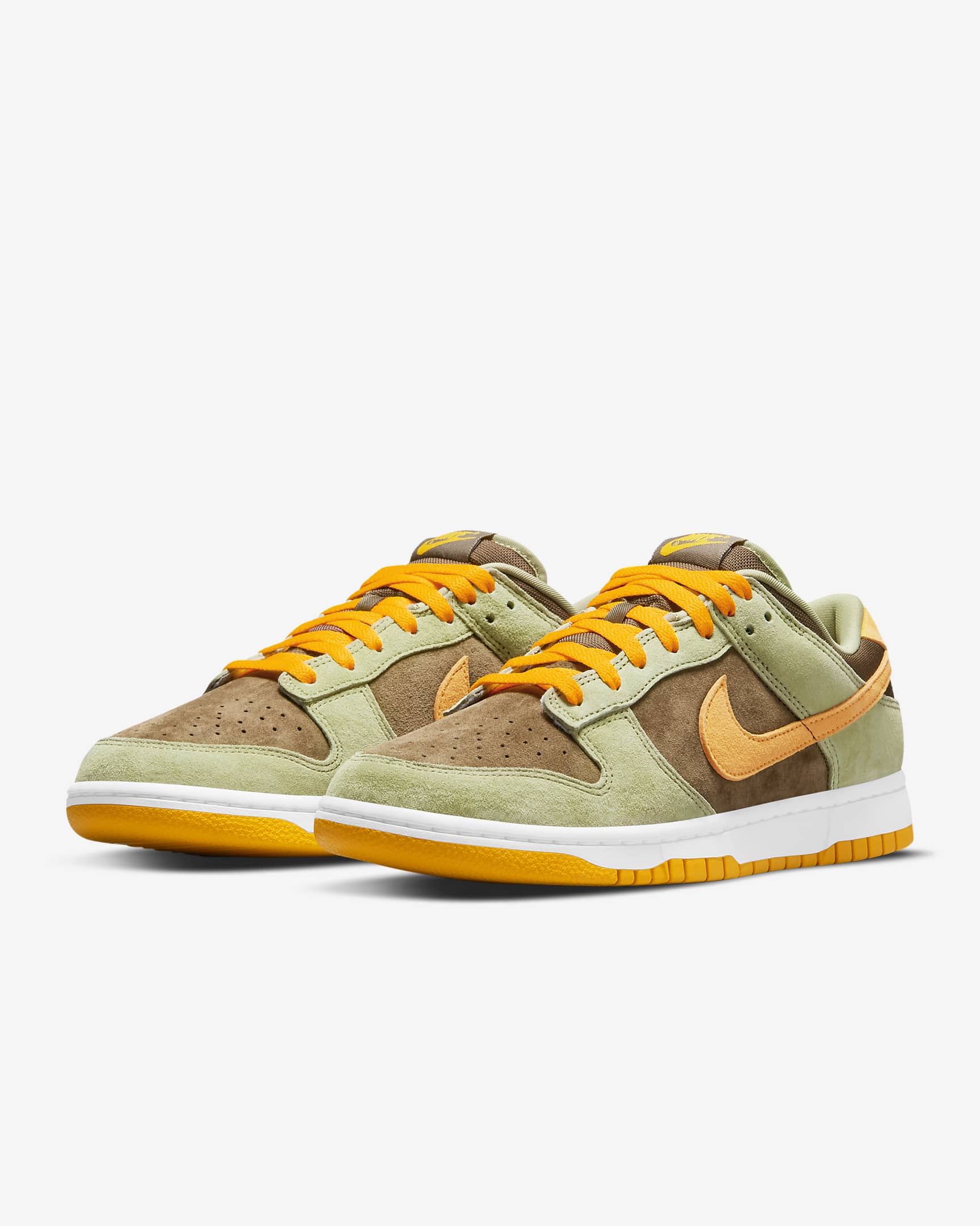 รองเท้าผู้ชาย Nike Dunk Low SE - Dusty Olive/Light Olive/ขาว/Pro Gold