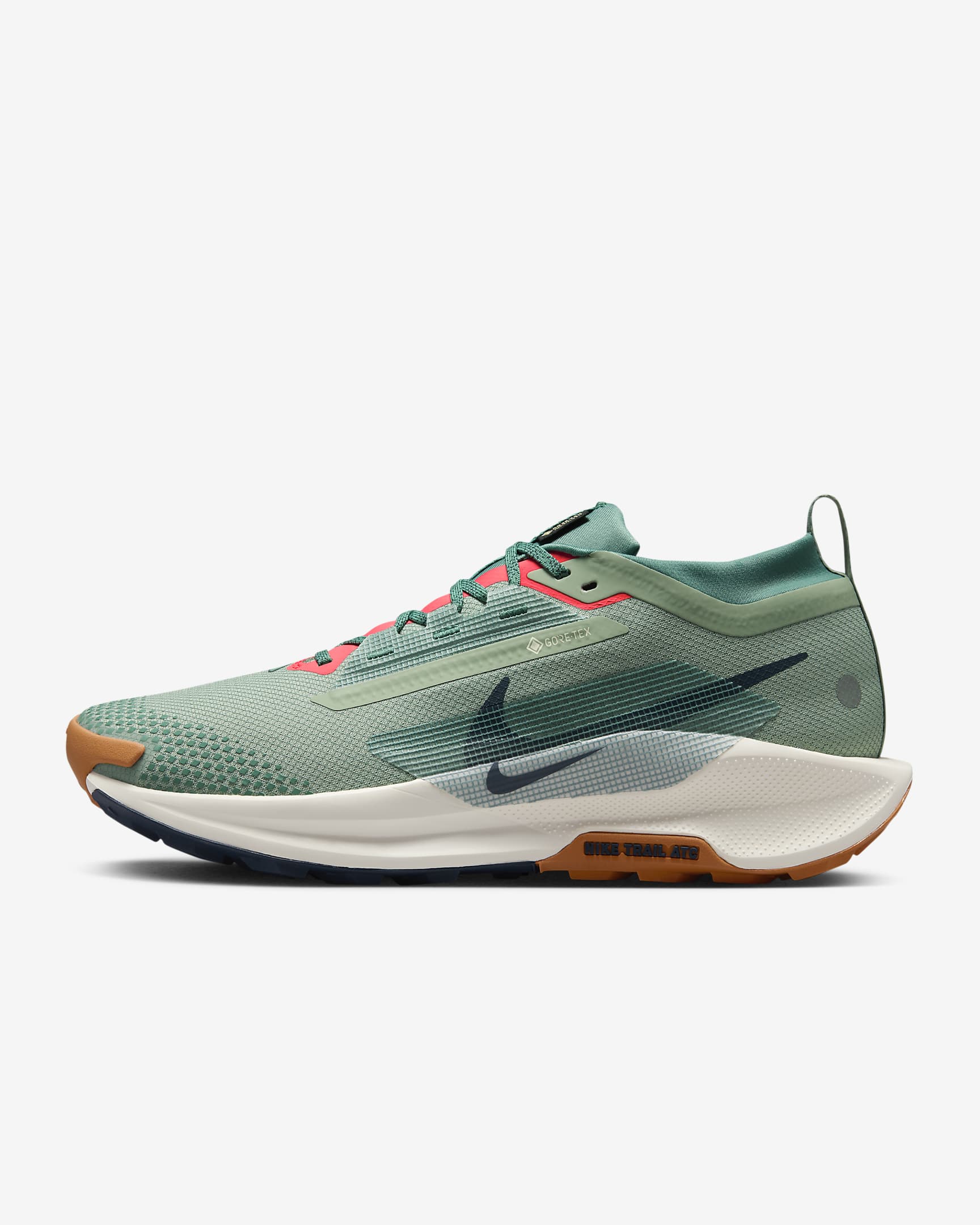 Męskie wodoszczelne buty do biegania w terenie Nike Pegasus Trail 5 GORE-TEX - Jade Horizon/Bicoastal/Pale Ivory/Armory Navy