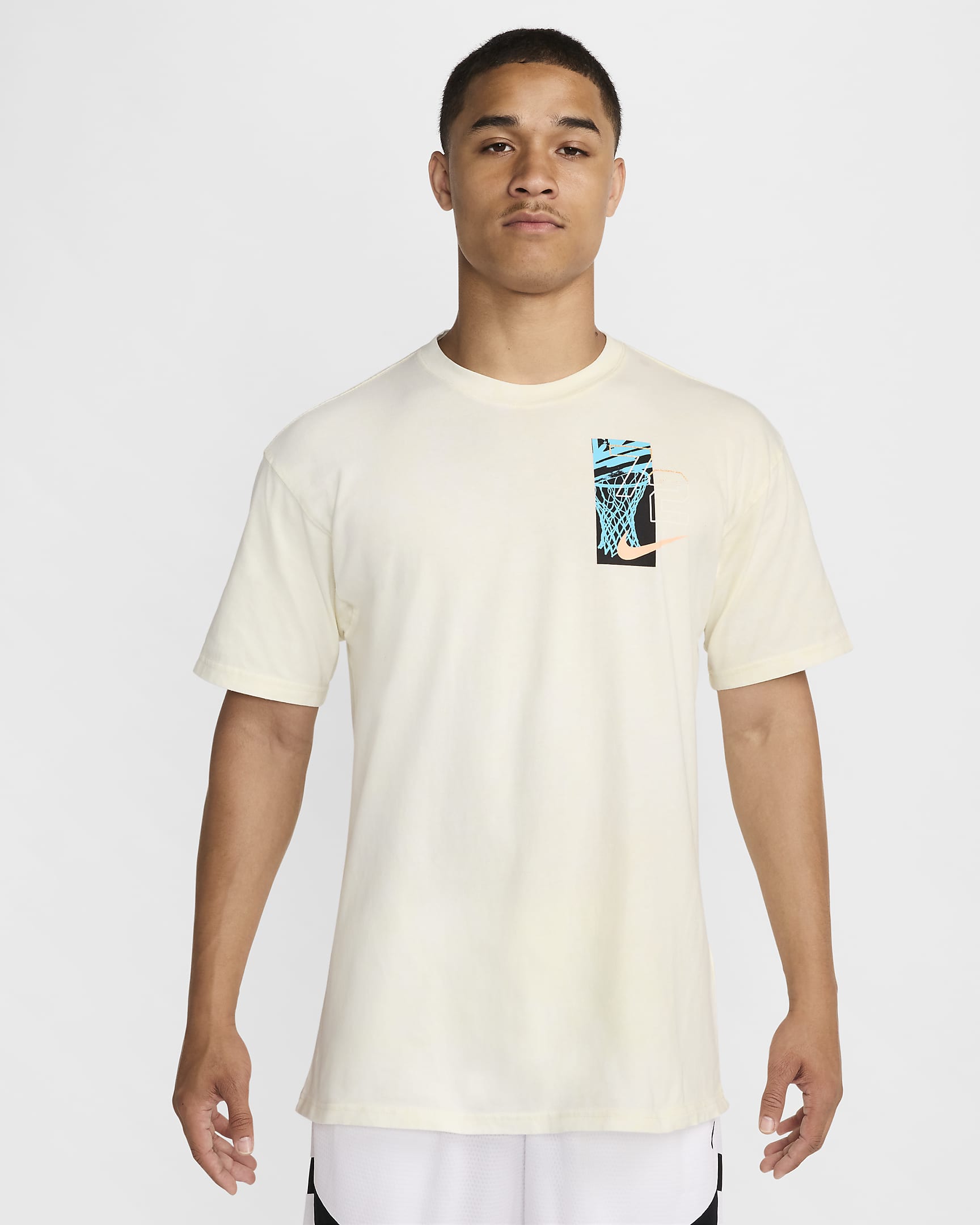 Nike Max90 Basketball-T-Shirt (Herren) - Coconut Milk