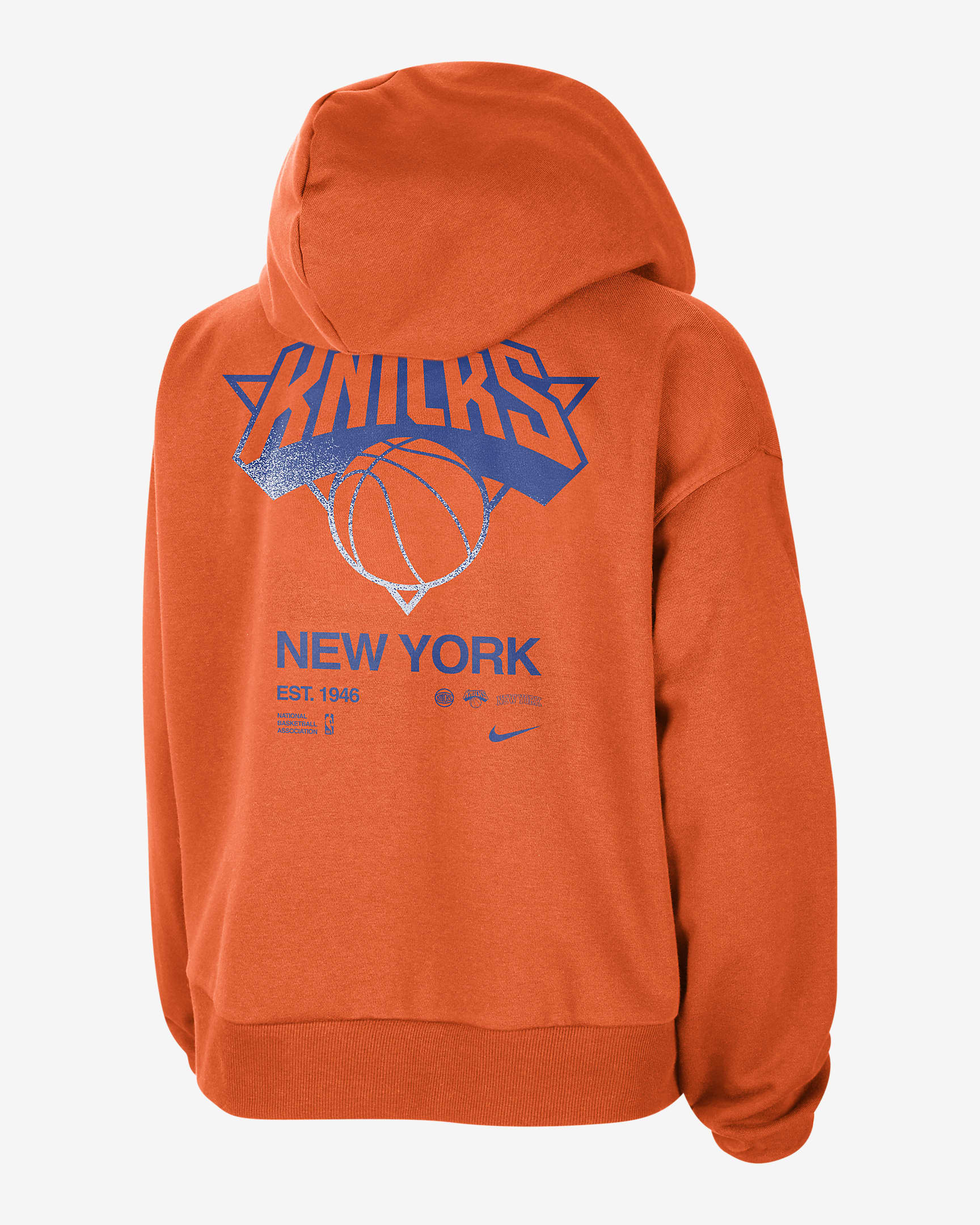 New York Knicks Standard Issue Women's Nike DriFIT NBA Pullover Hoodie