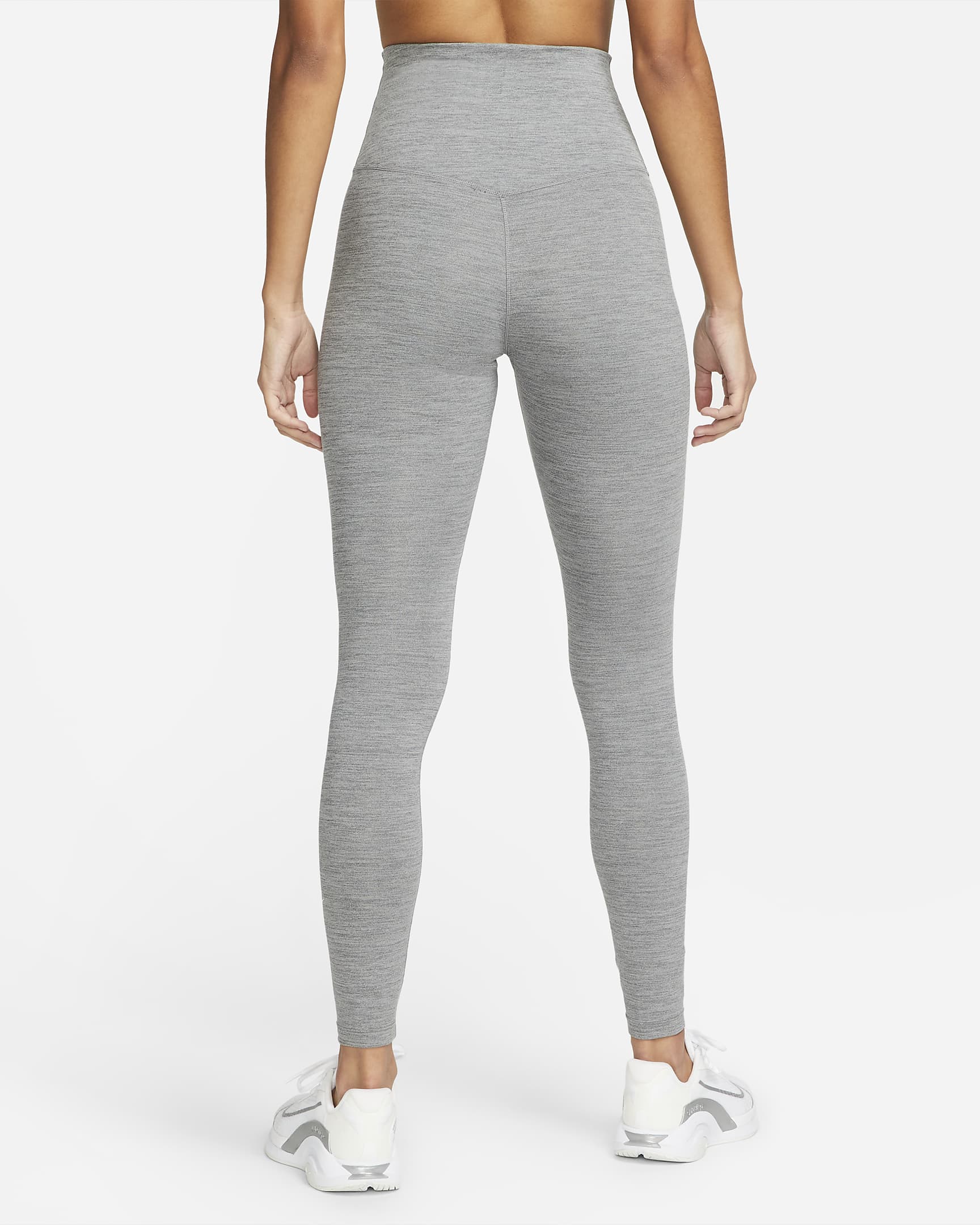 Leggings de tiro alto para mujer Nike One - Gris hierro/Jaspeado/Blanco