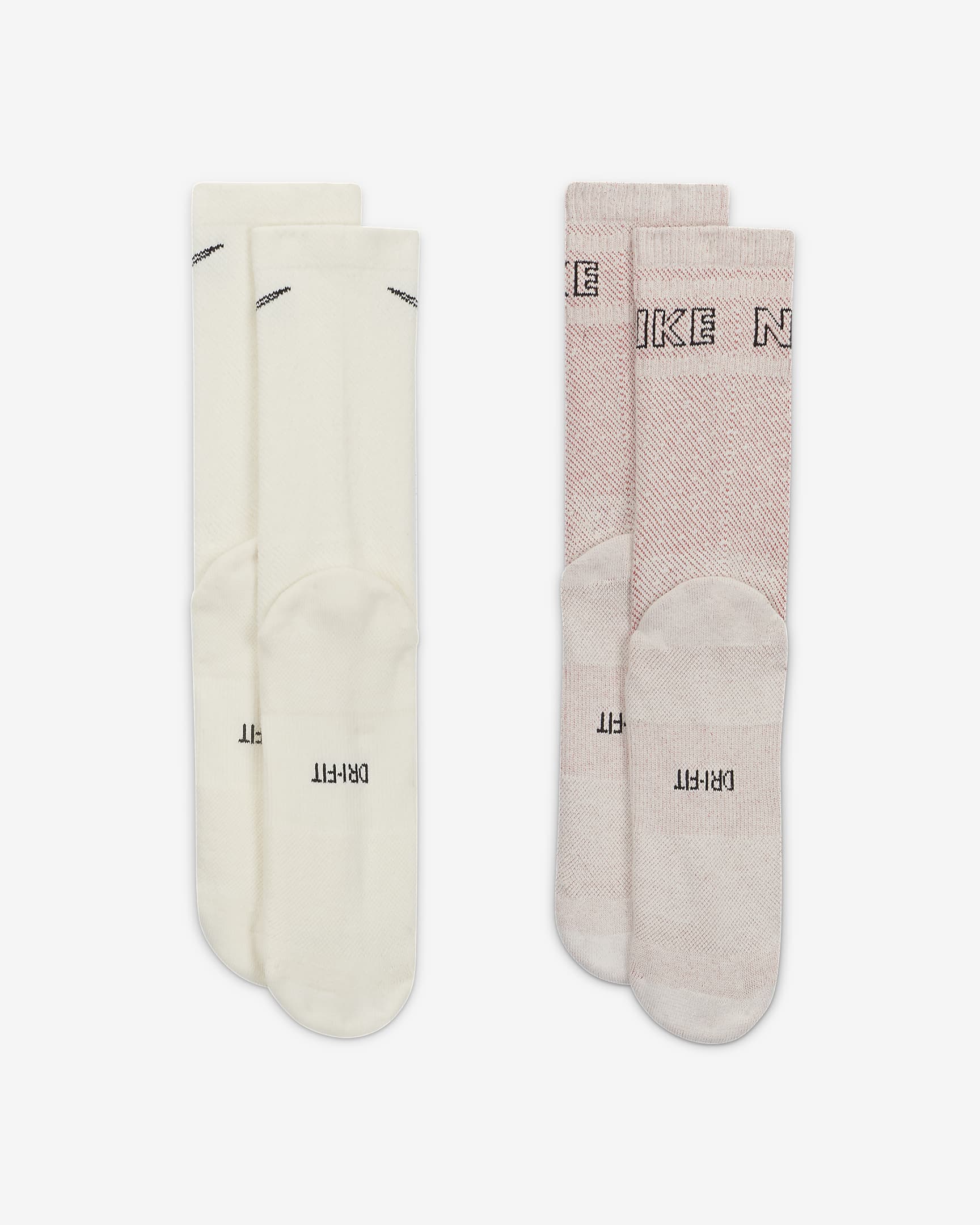 Nike Everyday Plus Cushioned Crew Socks (2 Pairs). Nike ID