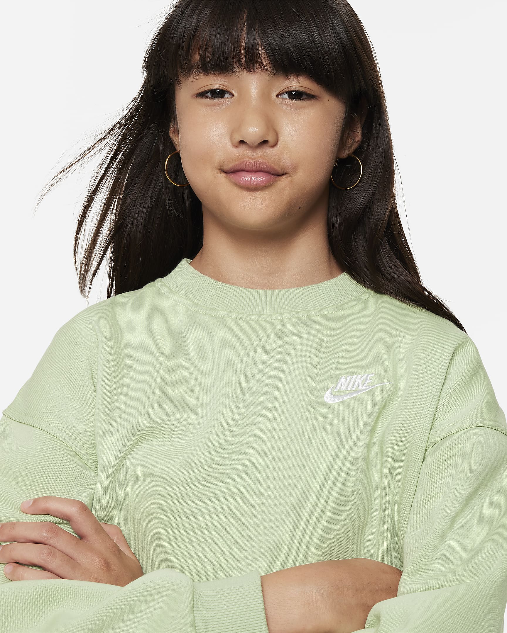 Sweat oversize Nike Sportswear Club Fleece pour ado (fille). Nike CH
