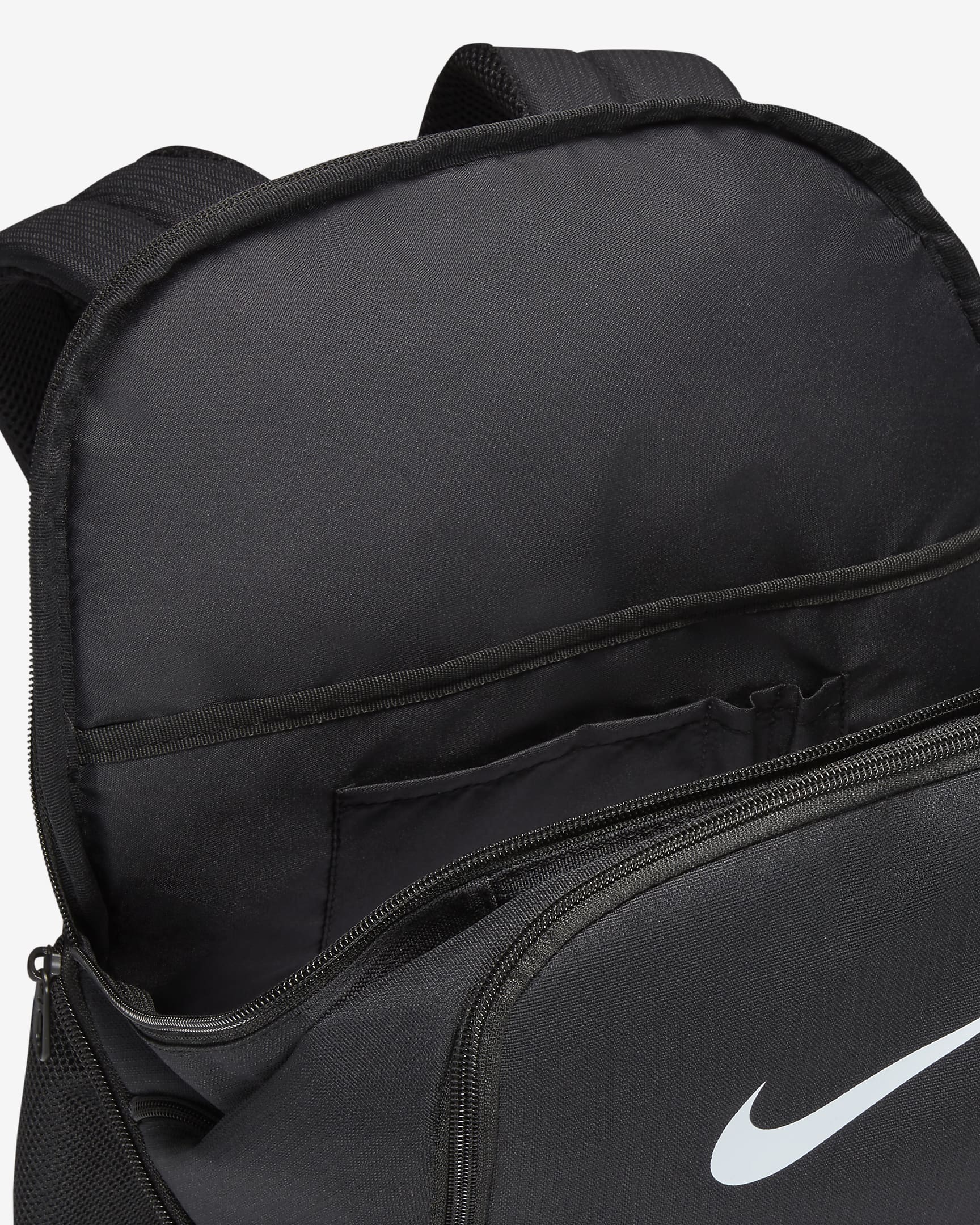 Nike Brasilia 9.5 Trainings-Rucksack (Medium, 24 l) - Schwarz/Schwarz/Weiß