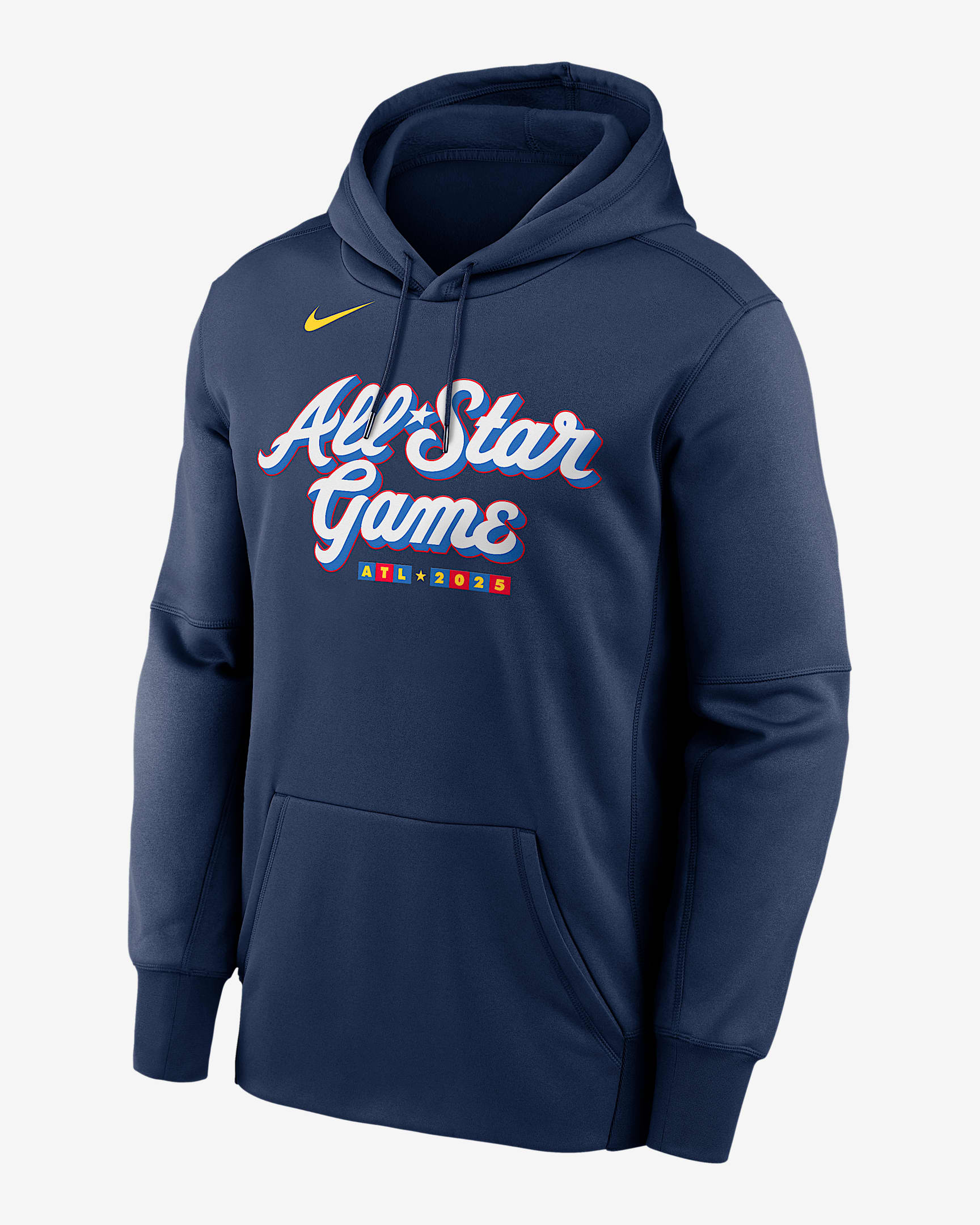 2025 All-Star Game On-Field Dugout Men’s Nike Therma MLB Pullover Hoodie - Midnight Navy