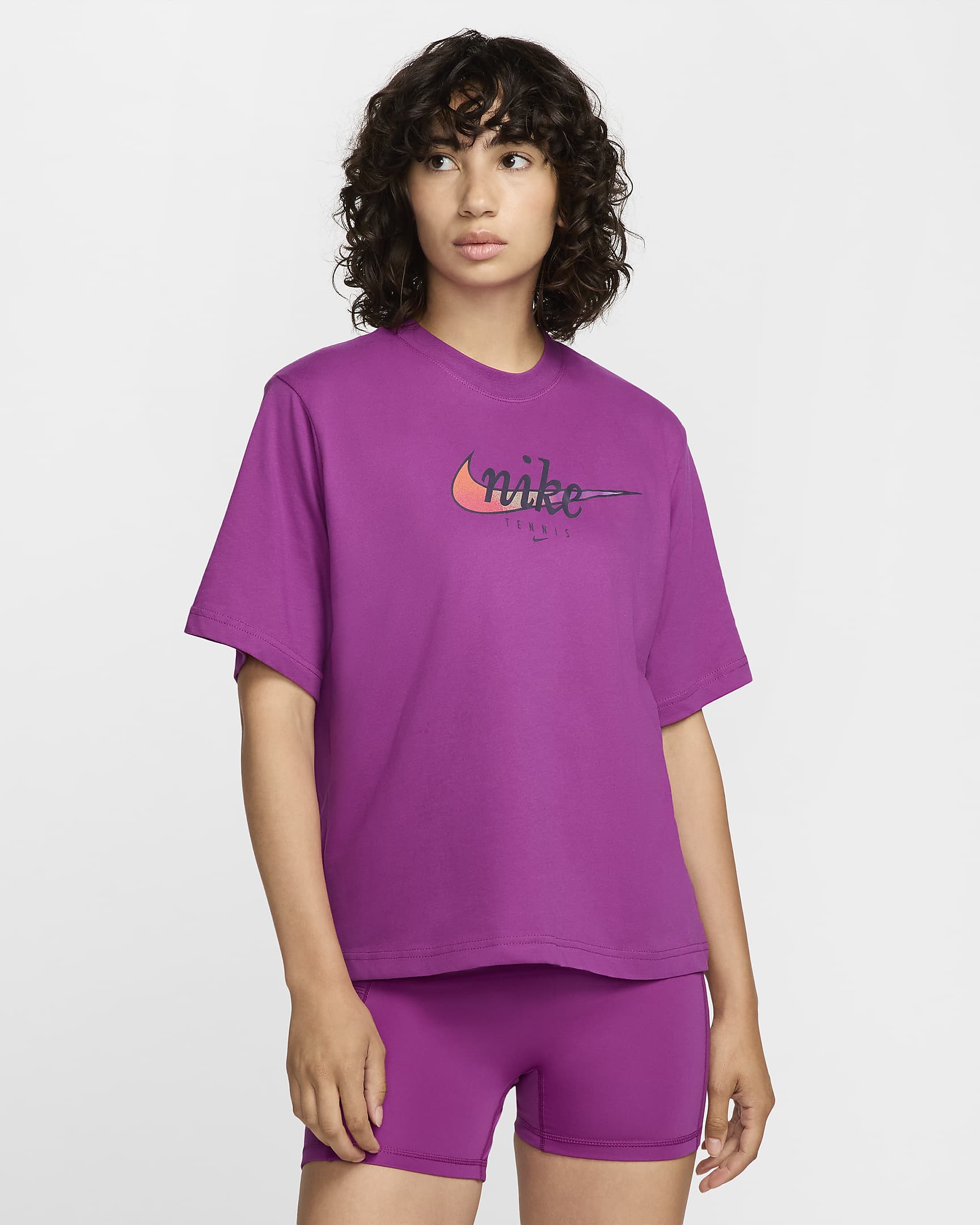 T-shirt a manica corta Dri-FIT Nike Slam – Donna - Hot Fuchsia