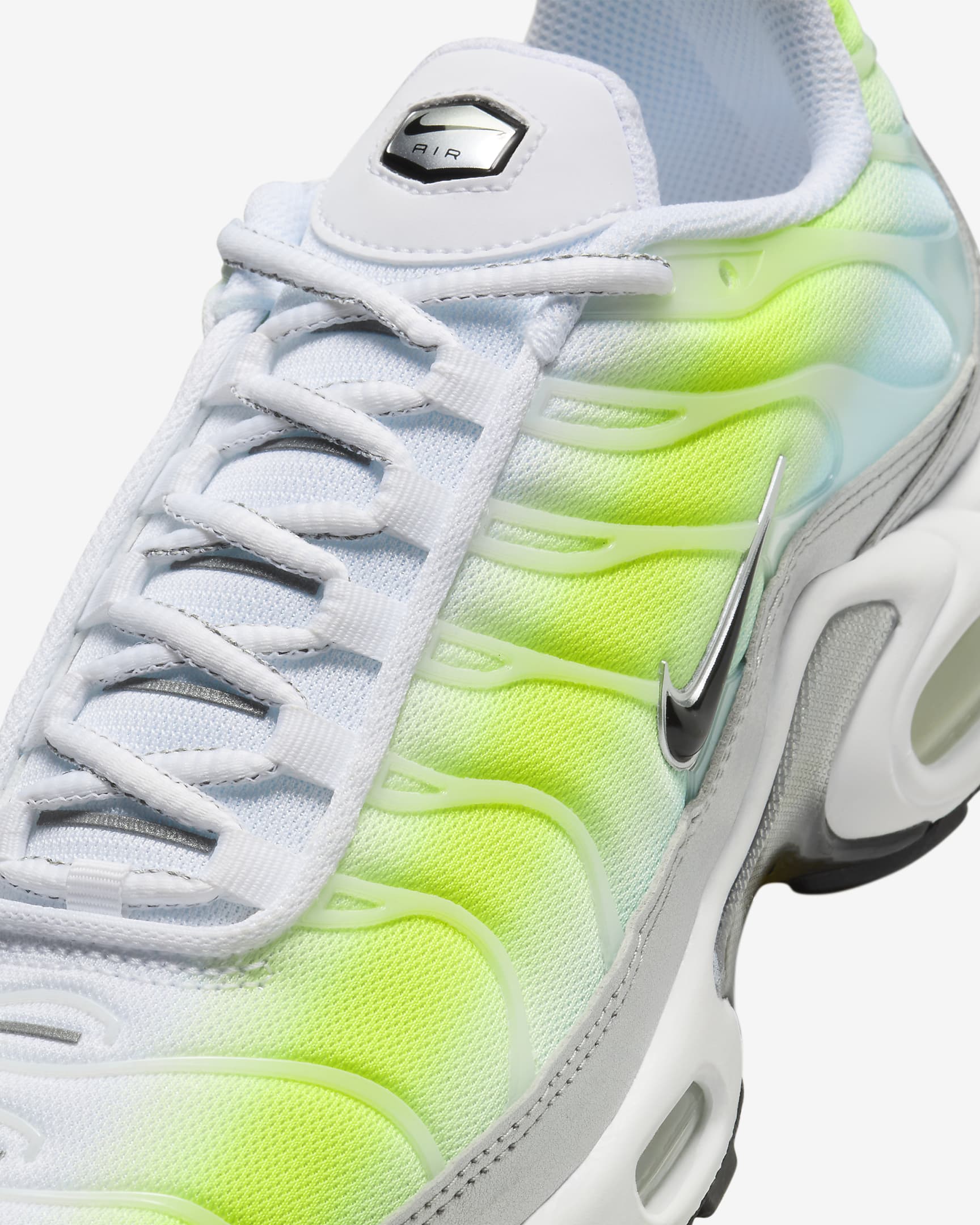 Chaussure Nike Air Max Plus pour femme - Blanc/Cyber/Glacier Blue/Noir