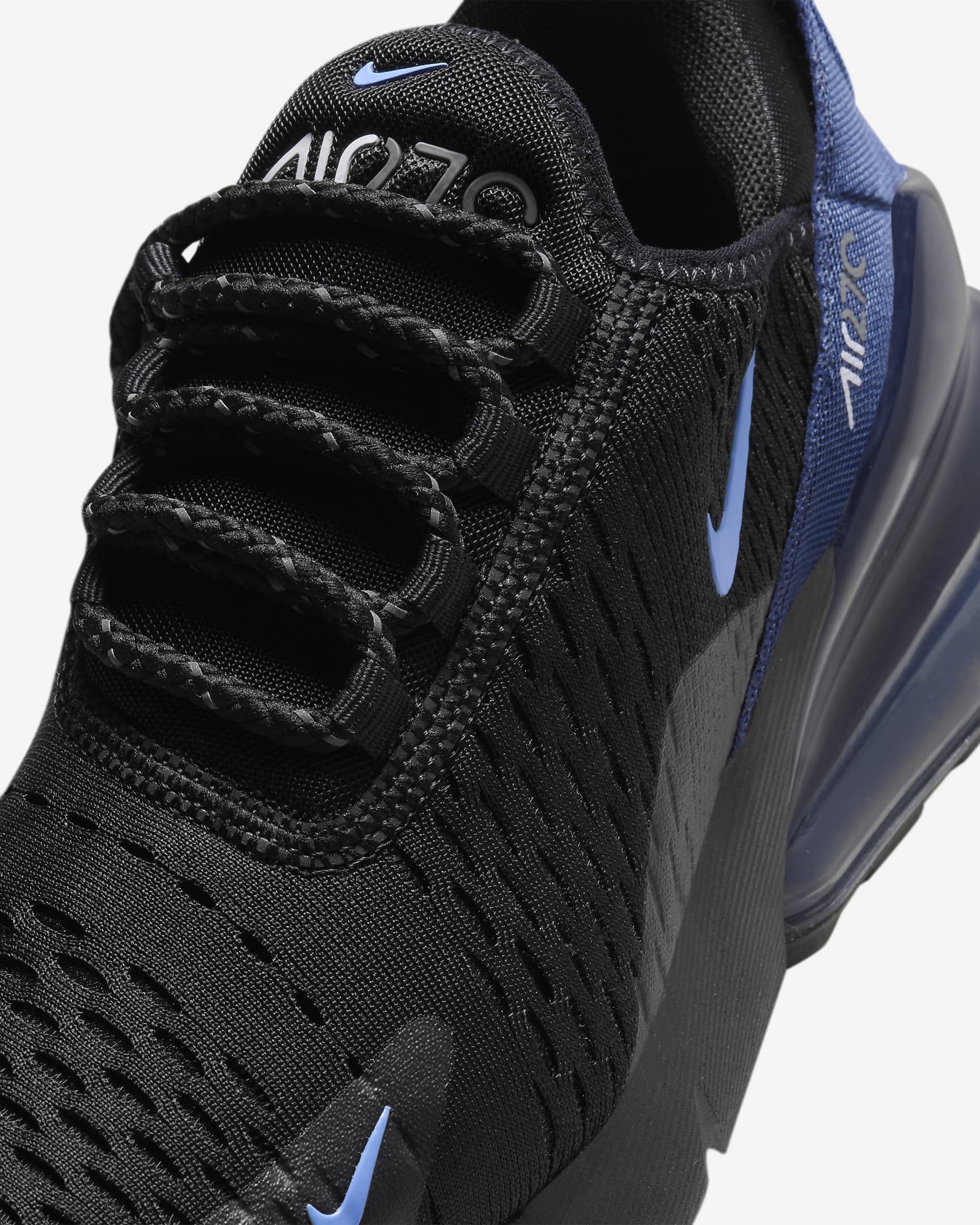 Nike Air Max 270 Older Kids' Shoes - Black/Midnight Navy/Smoke Grey/Royal Pulse