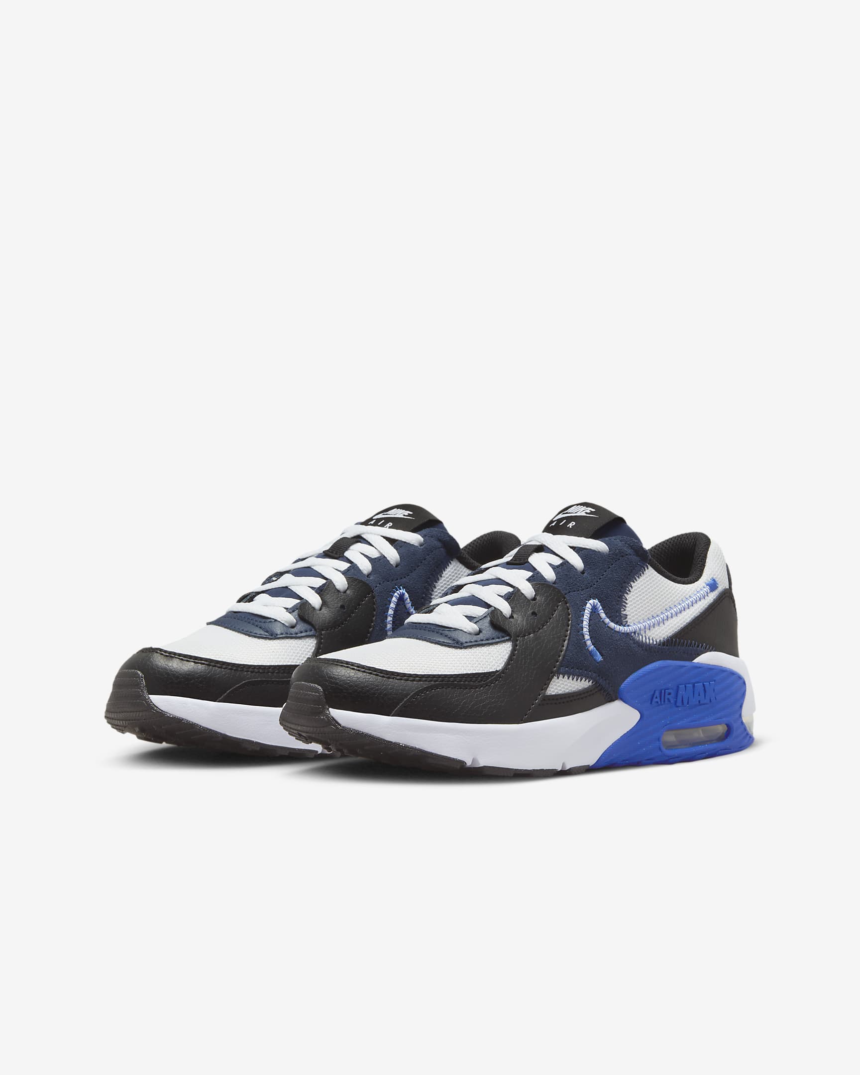 Nike Air Max Excee 大童鞋款 - 白色/Hyper Royal/Midnight Navy/黑色