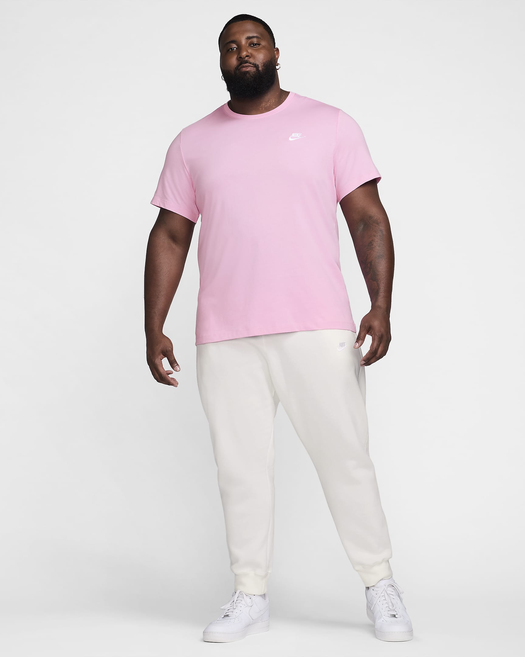 Nike Sportswear Club Men's T-Shirt - Pink Rise