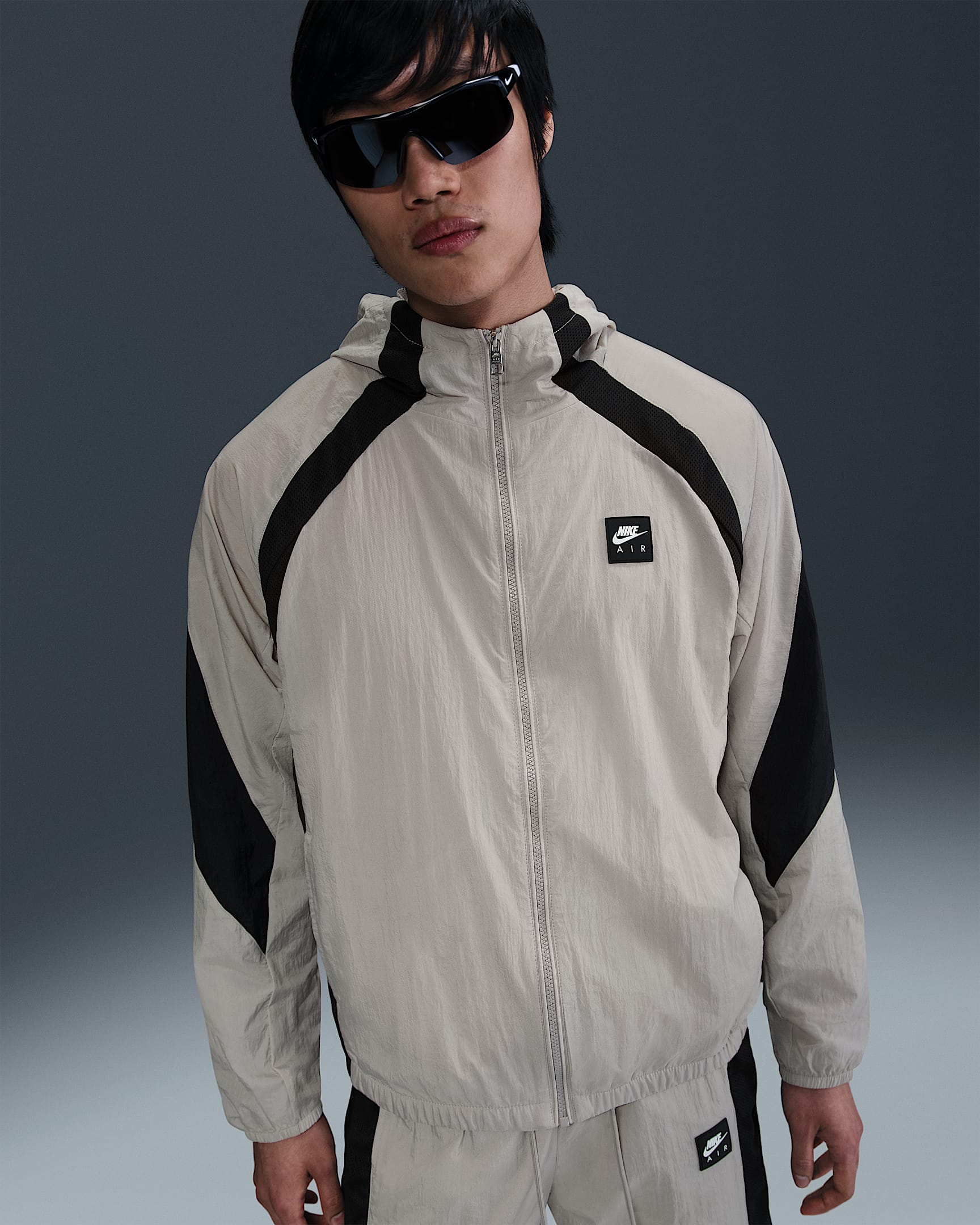 Nike Air Men's Woven Jacket - College Grey/Black/Black