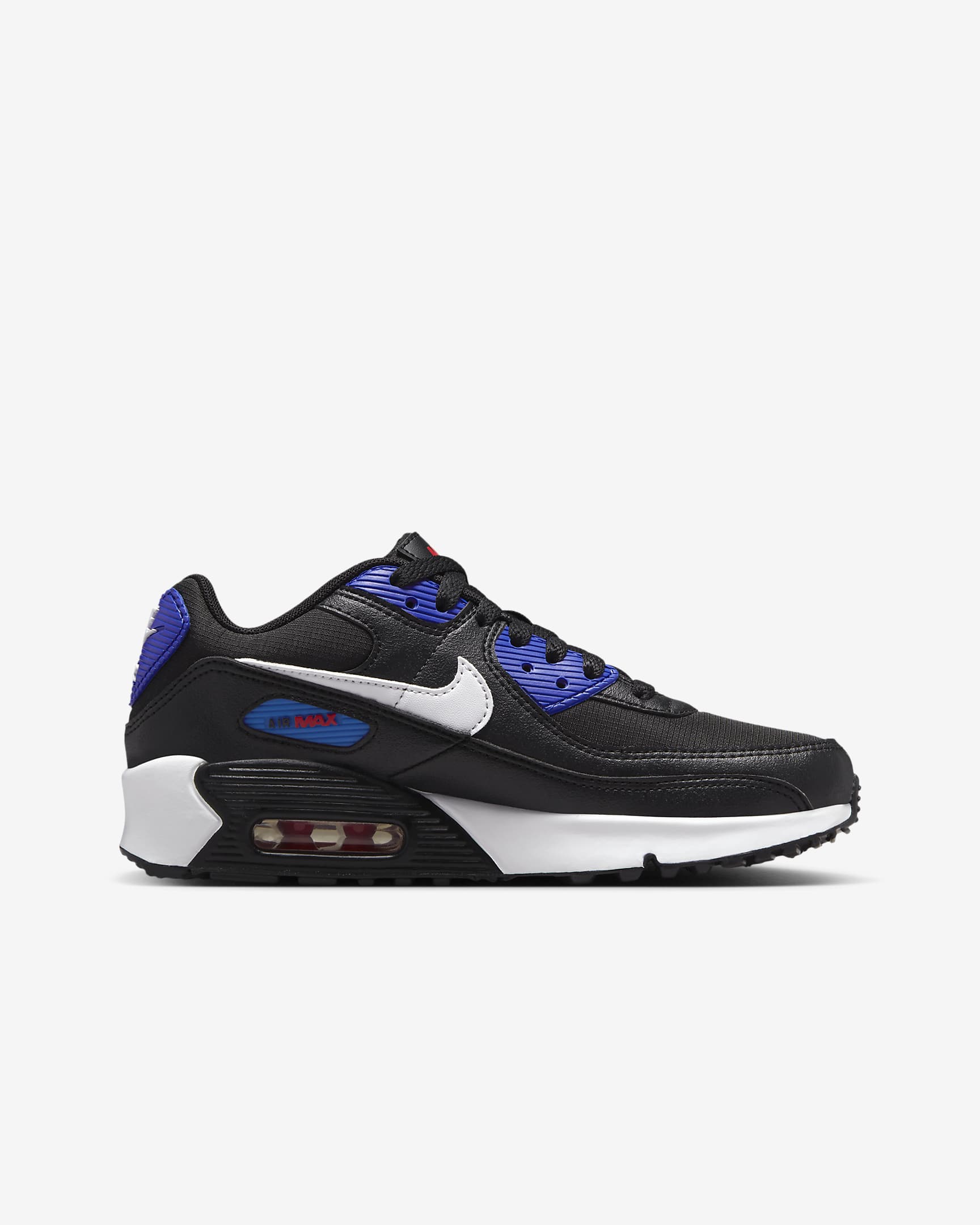 Nike Air Max 90 Next Nature Kinderschoenen - Zwart/University Red/Racer Blue/Wit