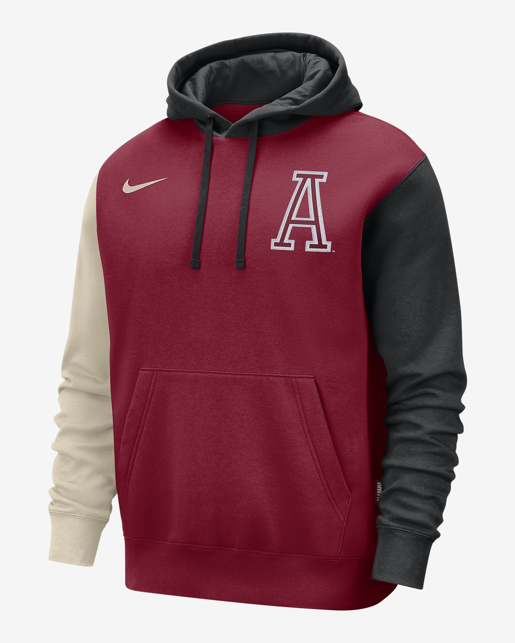 Sudadera con gorro sin cierre Nike para hombre Alabama Club Fleece ...