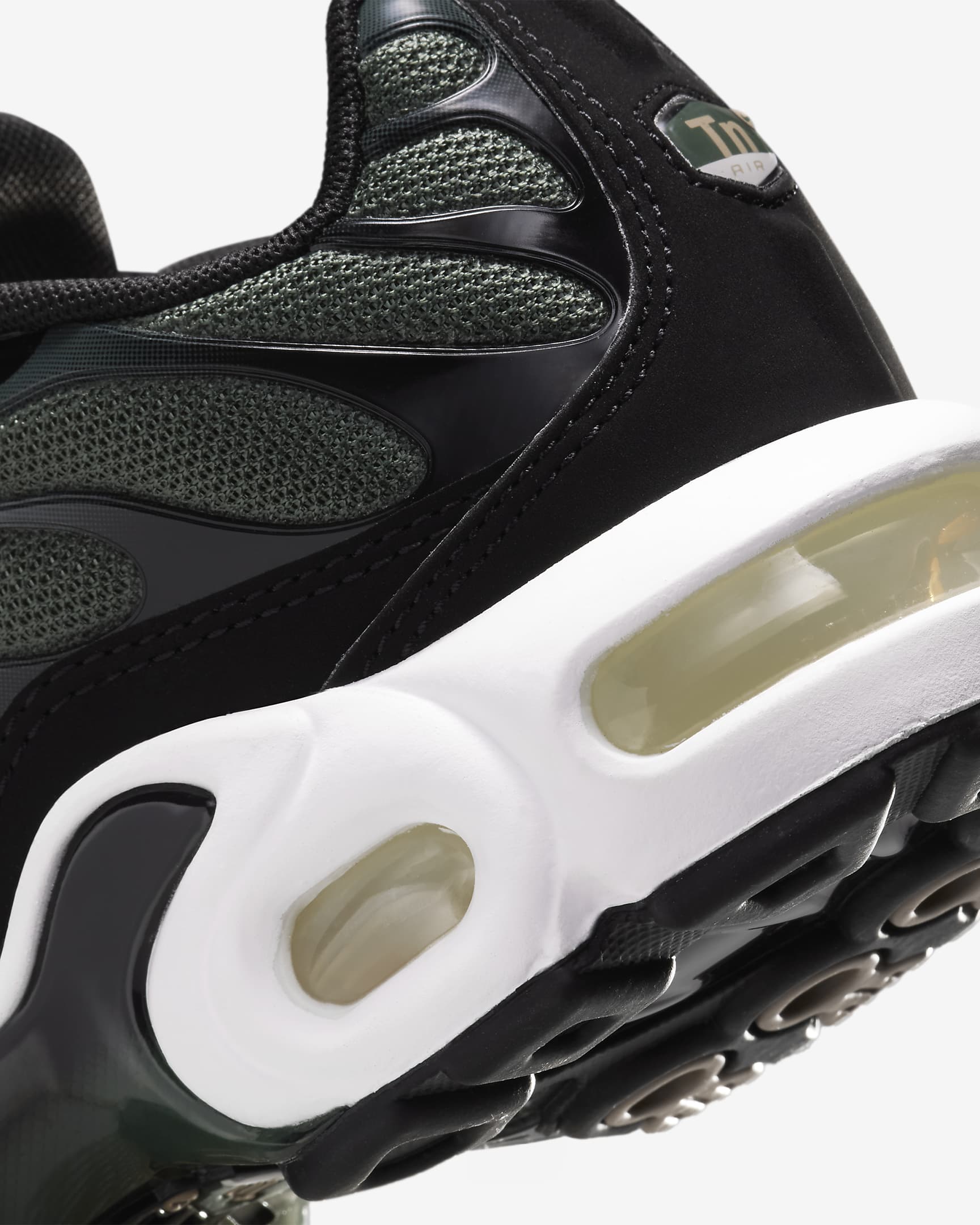 Tenis para niños grandes Nike Air Max Plus - Verde vintage/Negro/Cáñamo/Verde vintage