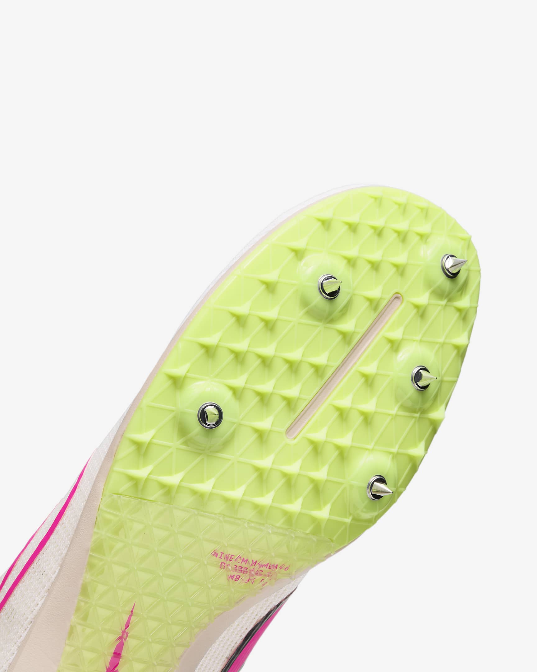 Nike Zoom Mamba 6 Langstrecken-Spikes - Sail/Light Lemon Twist/Guava Ice/Fierce Pink