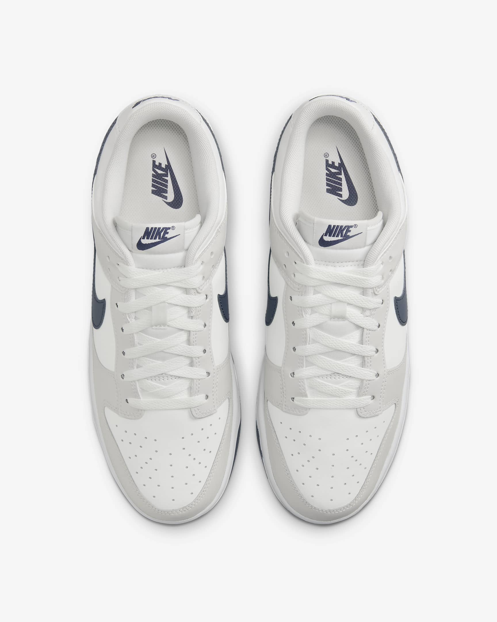 รองเท้าผู้ชาย Nike Dunk Low Retro - Summit White/Platinum Tint/ขาว/Midnight Navy