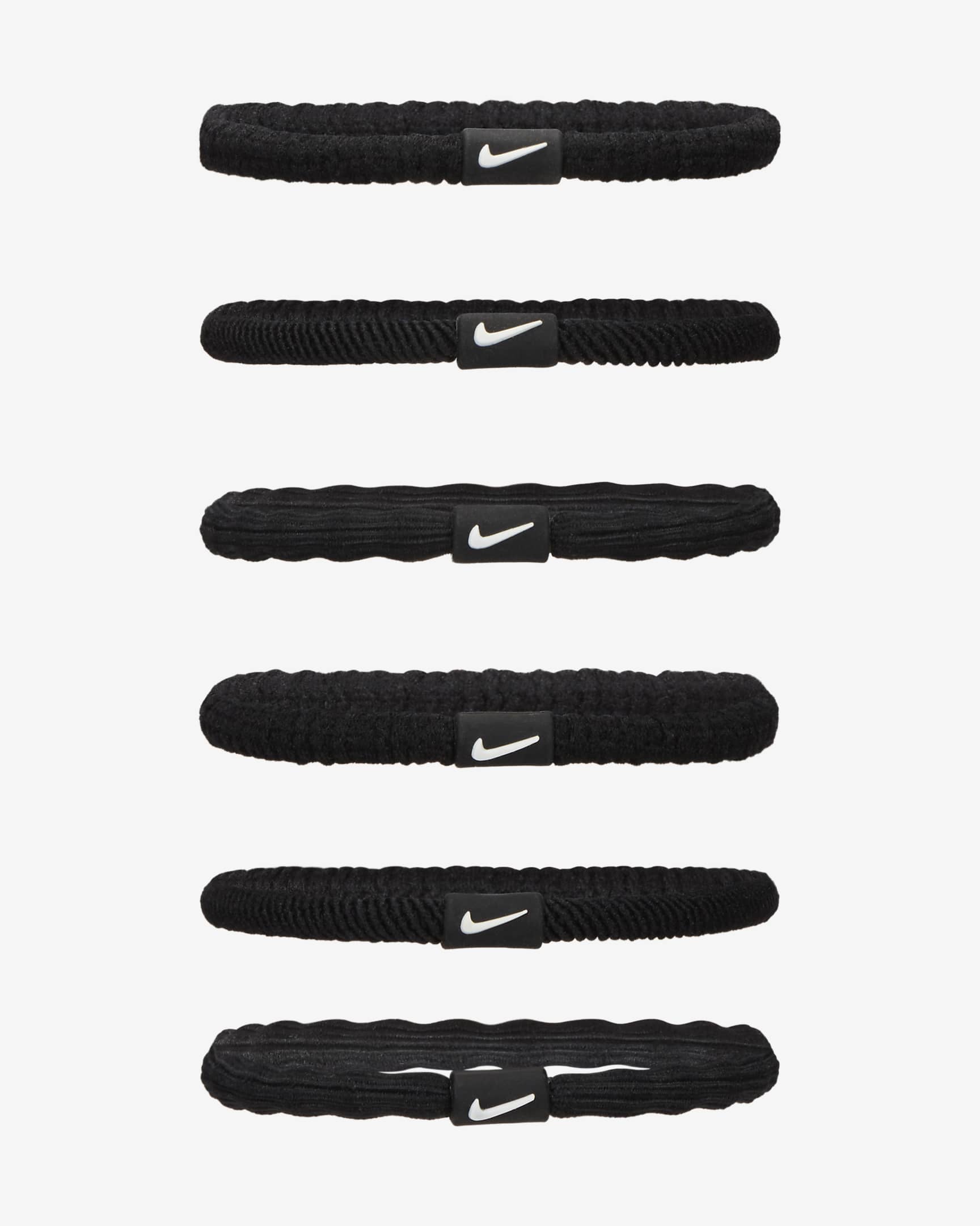 Nike Flex Hair Ties (6 Pack) - Black