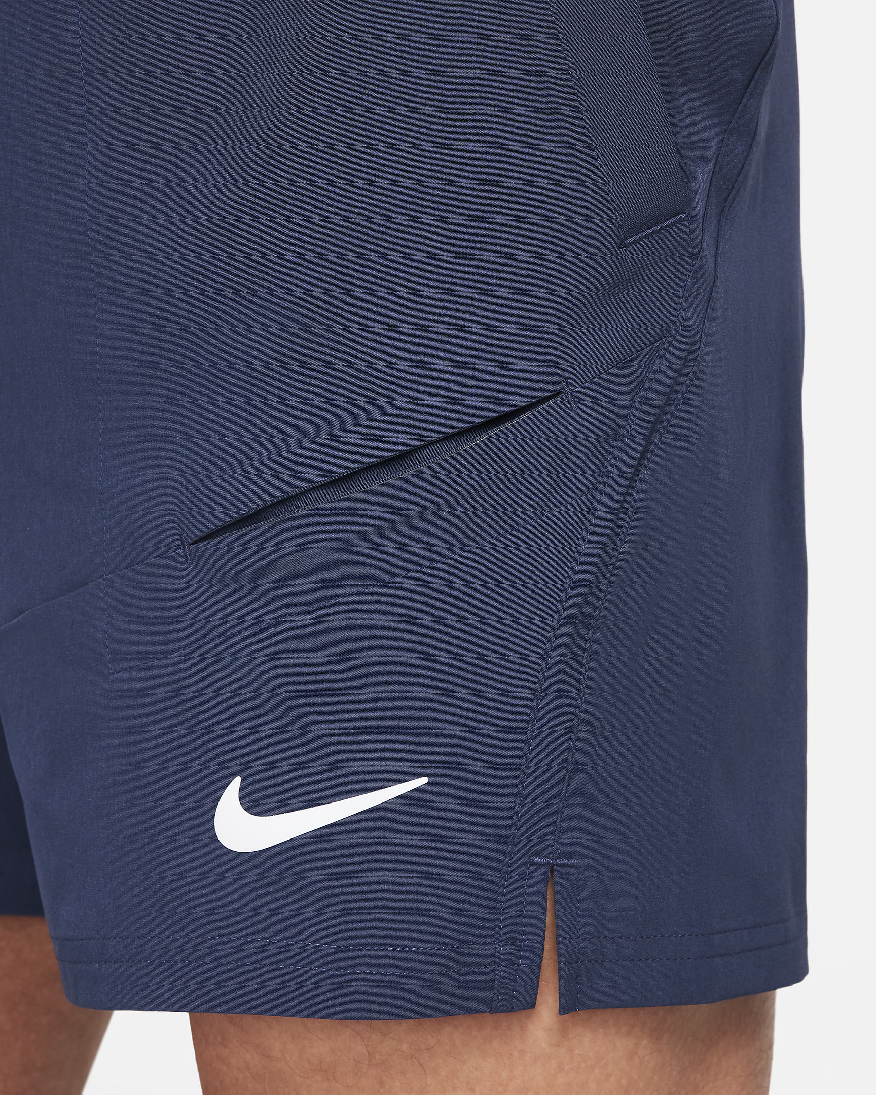 NikeCourt Advantage Men's Dri-FIT 18cm (approx.) Tennis Shorts - Obsidian/Obsidian/White