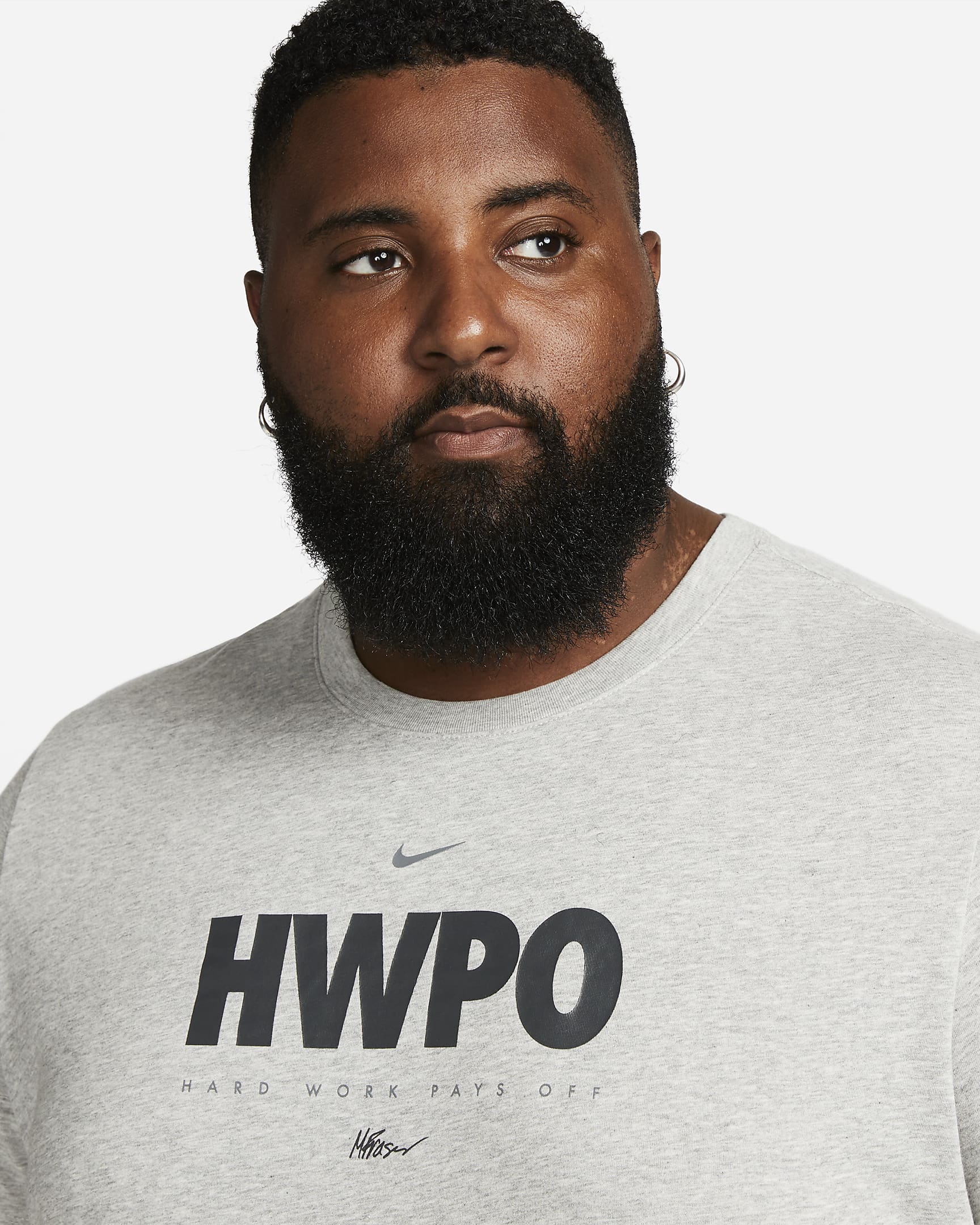 hwpo nike shirt grey