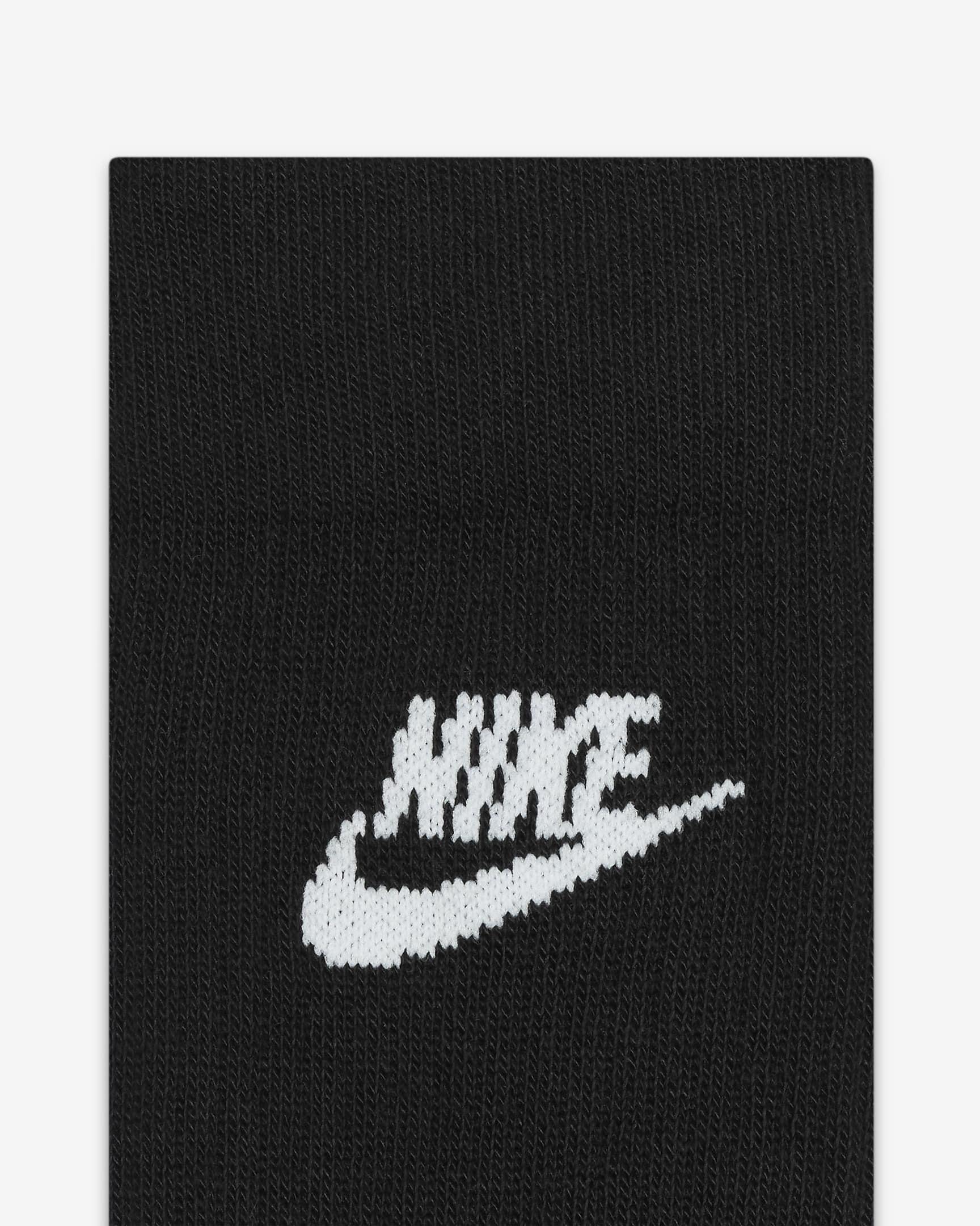 Nike Sportswear Everyday Essential Crew-Socken (3 Paar) - Schwarz/Weiß