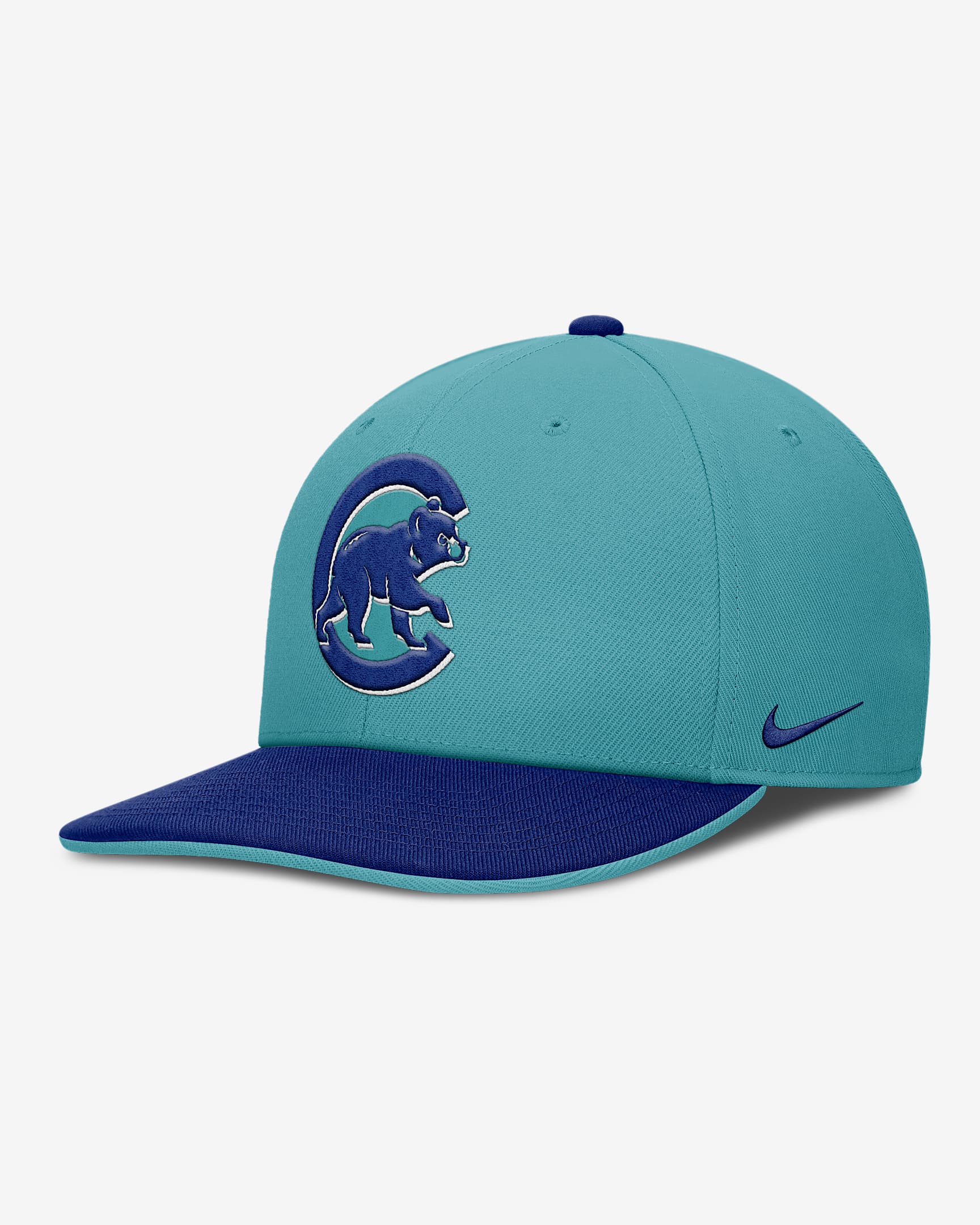 Chicago Cubs Pro Men's Nike Dri-FIT MLB Adjustable Hat - Turquoise/Royal