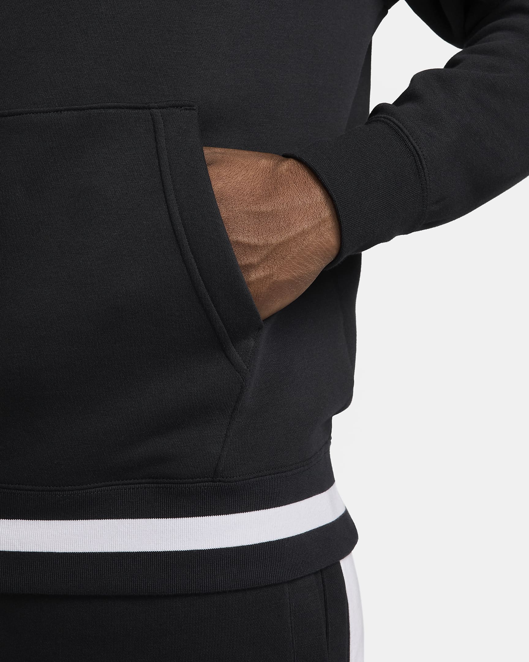 Nike Air Fleece-Hoodie für Herren - Schwarz