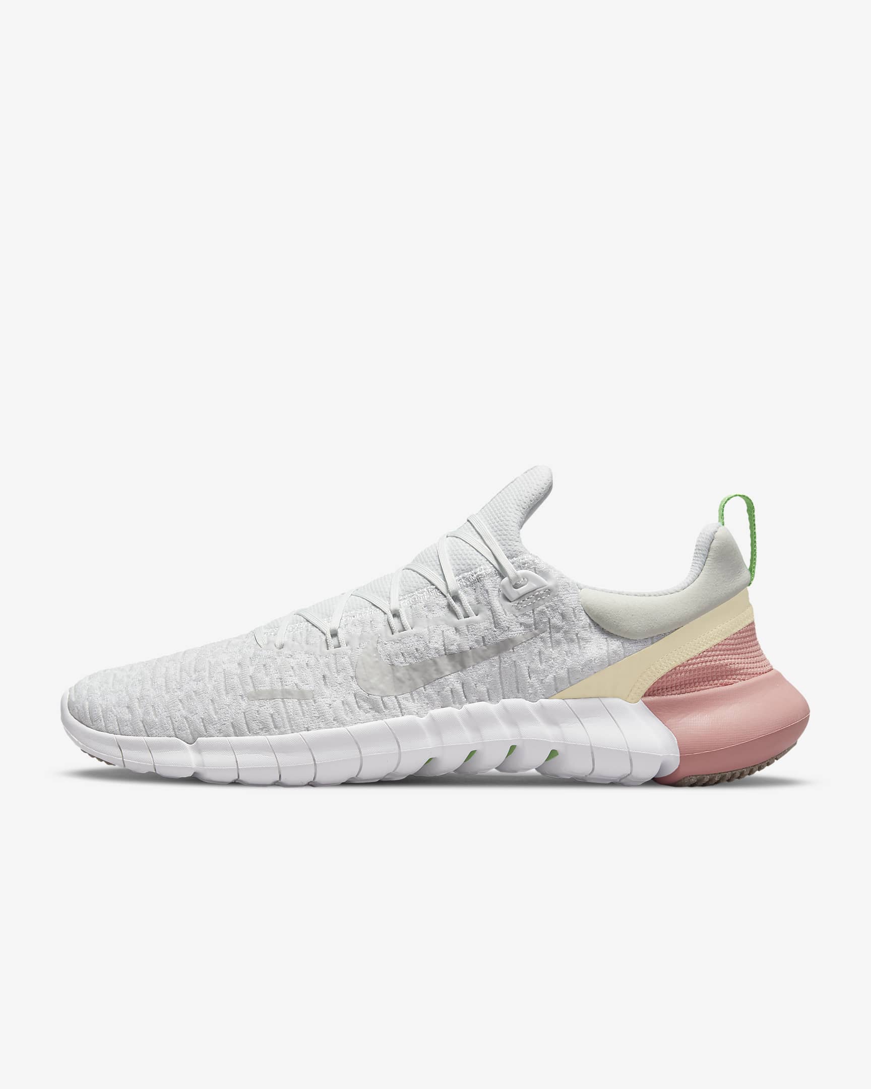 Nike Free Run 5.0 Men's Road Running Shoes - Off-White/White/Grey Fog