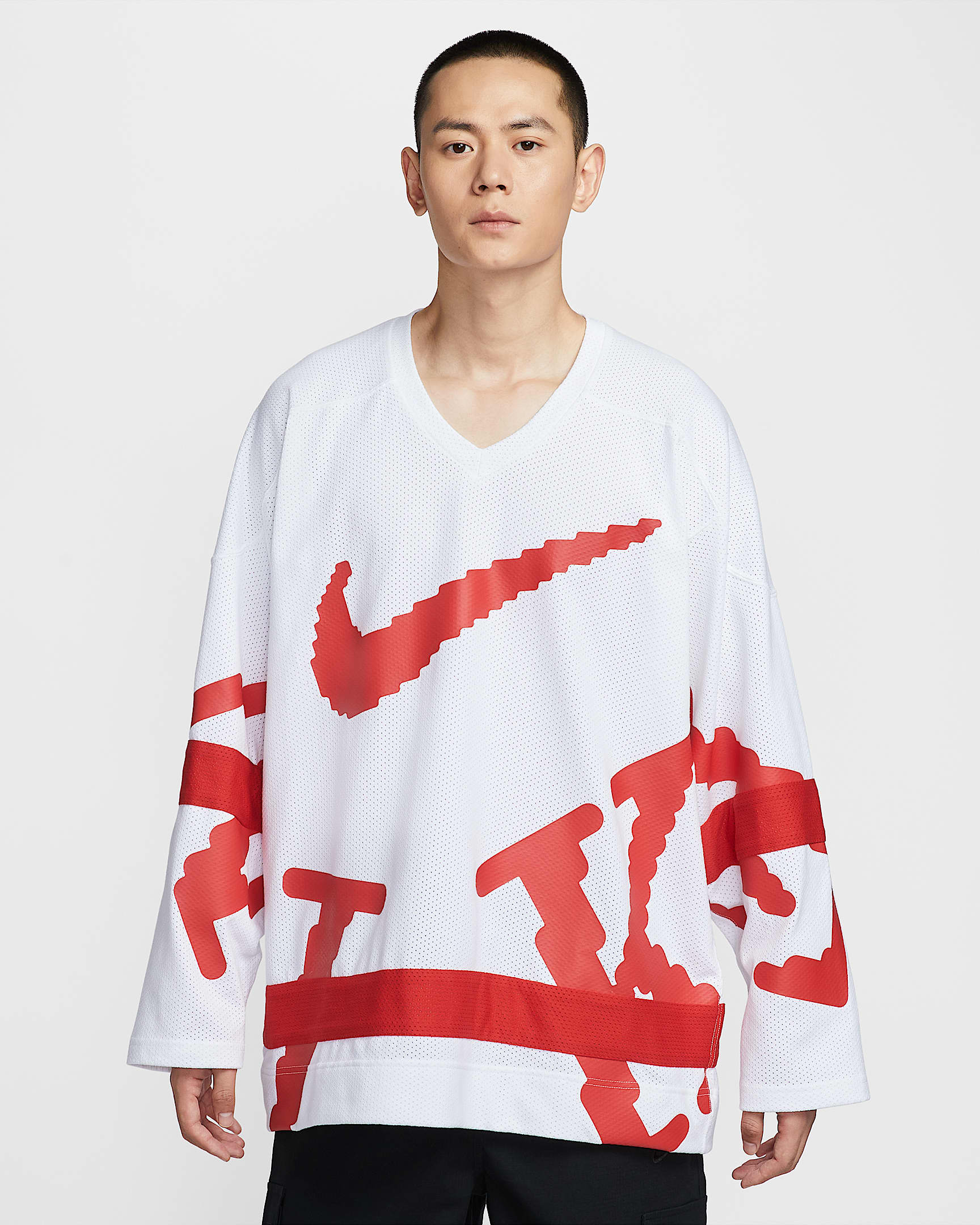 Nike Sportswear Club Men's Hockey Jersey - White/University Red/University Red