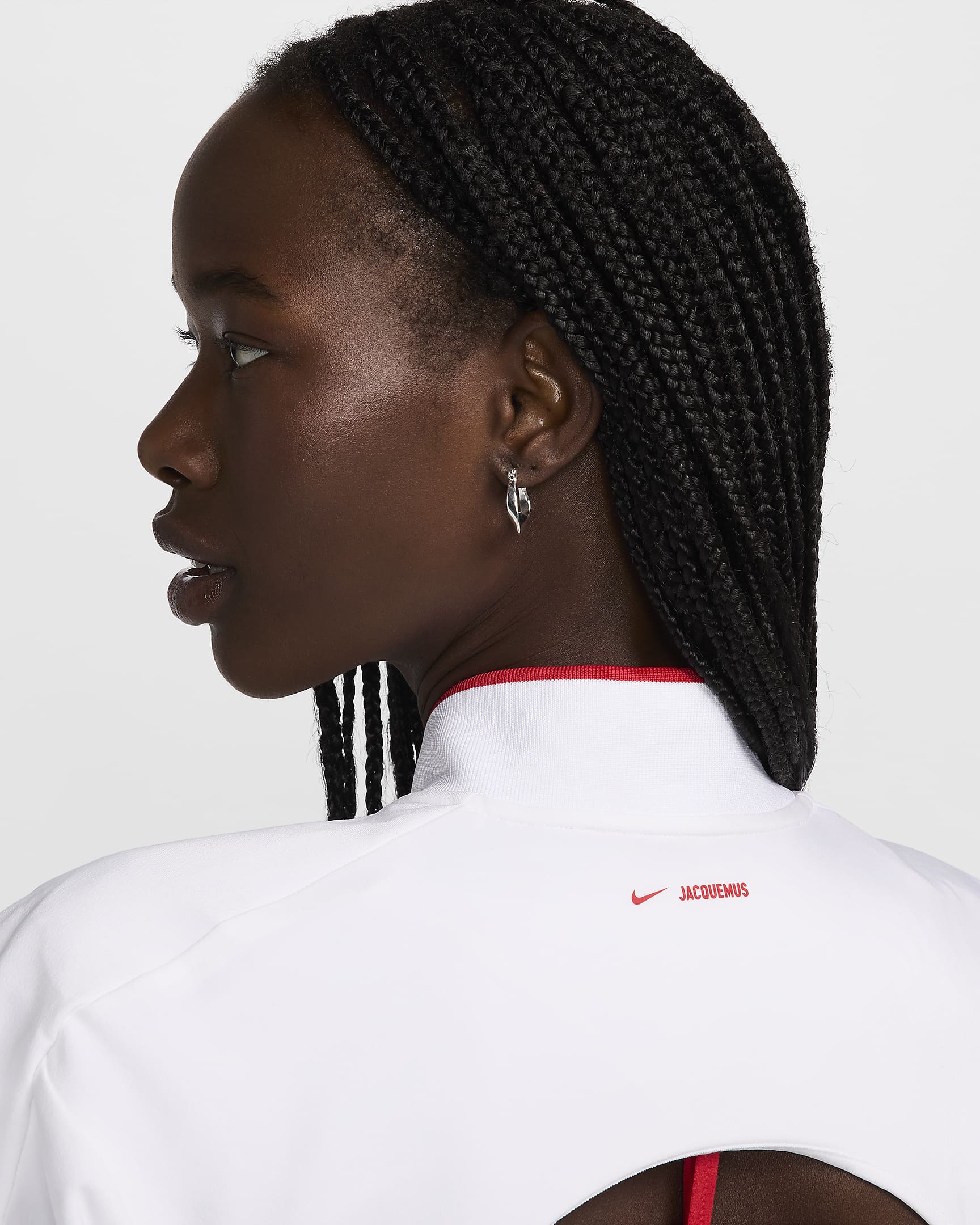 Nike x Jacquemus 女款洋裝 - 白色/University Red