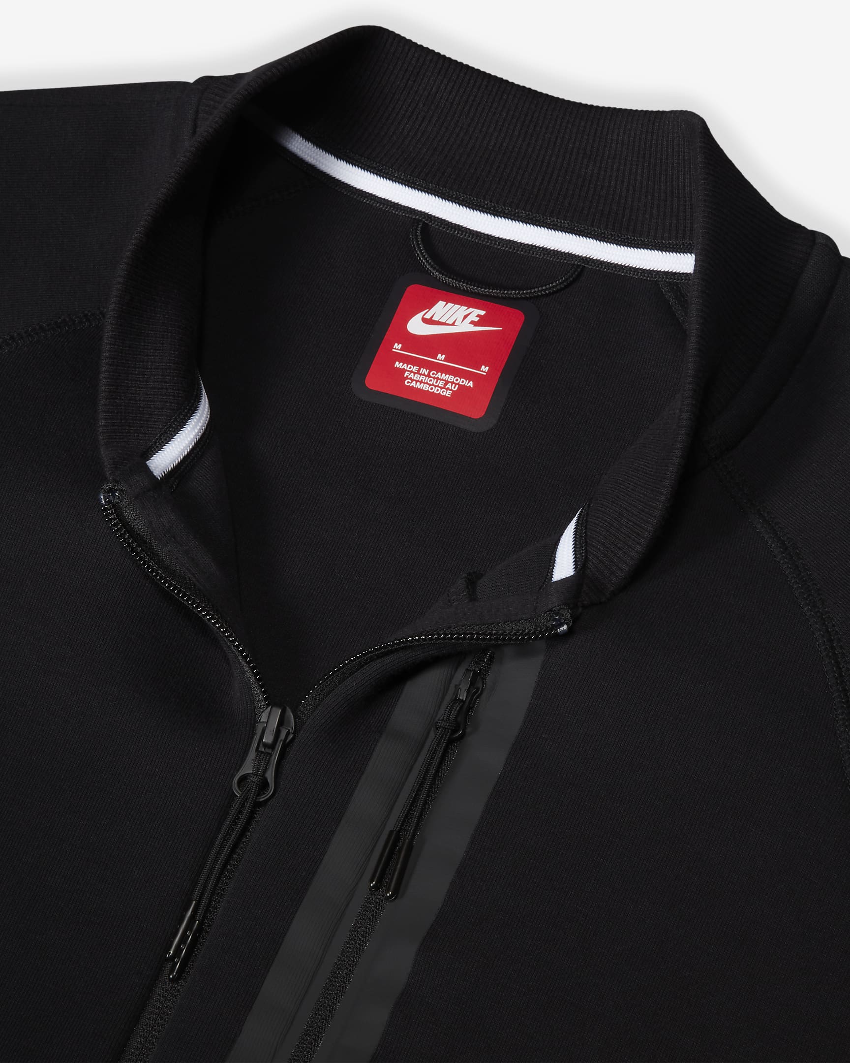 Męska kurtka typu bomberka Nike Sportswear Tech Fleece - Czerń/Czerń