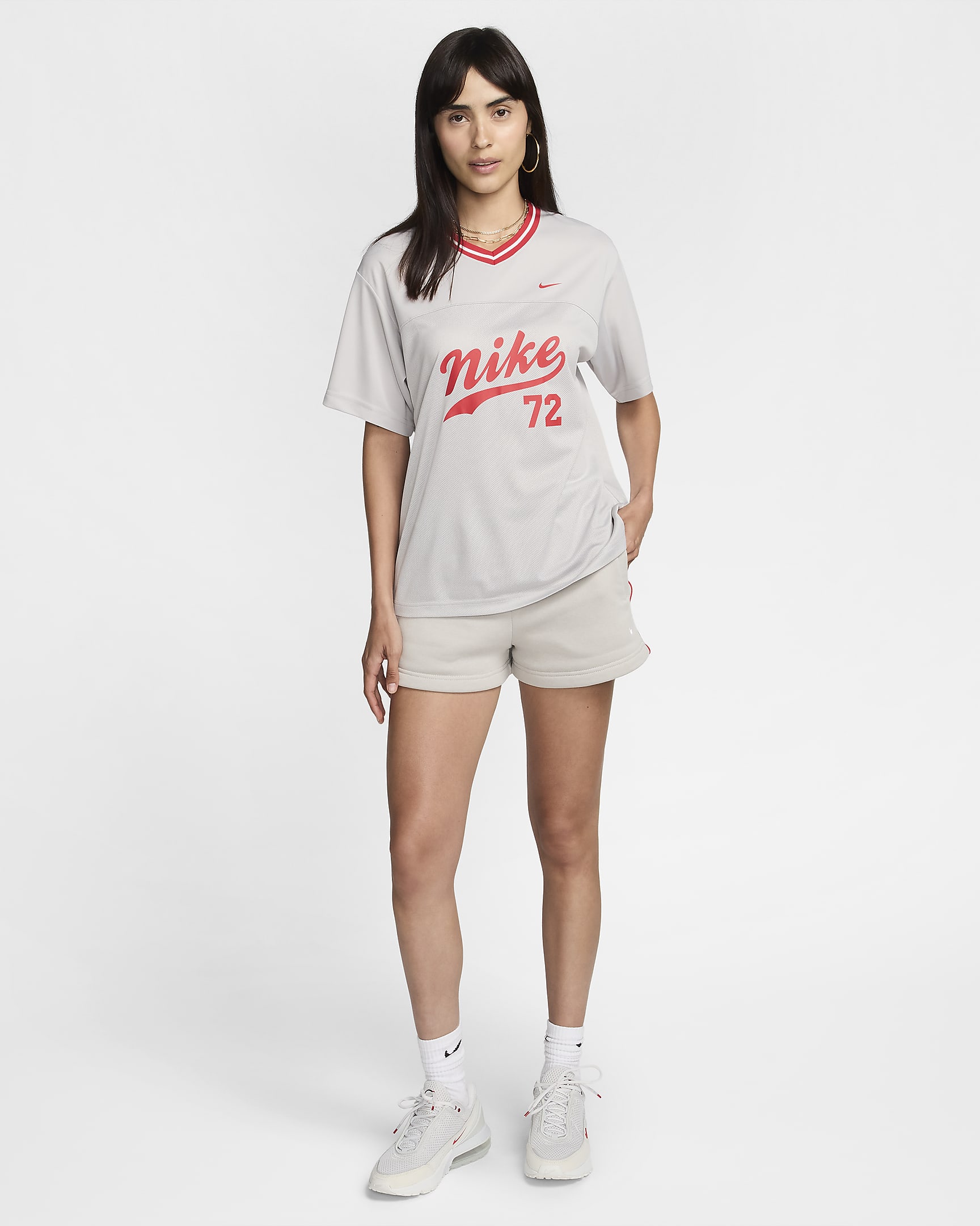 Nike Sportswear Women's American Football Jersey - Light Iron Ore/Light Iron Ore