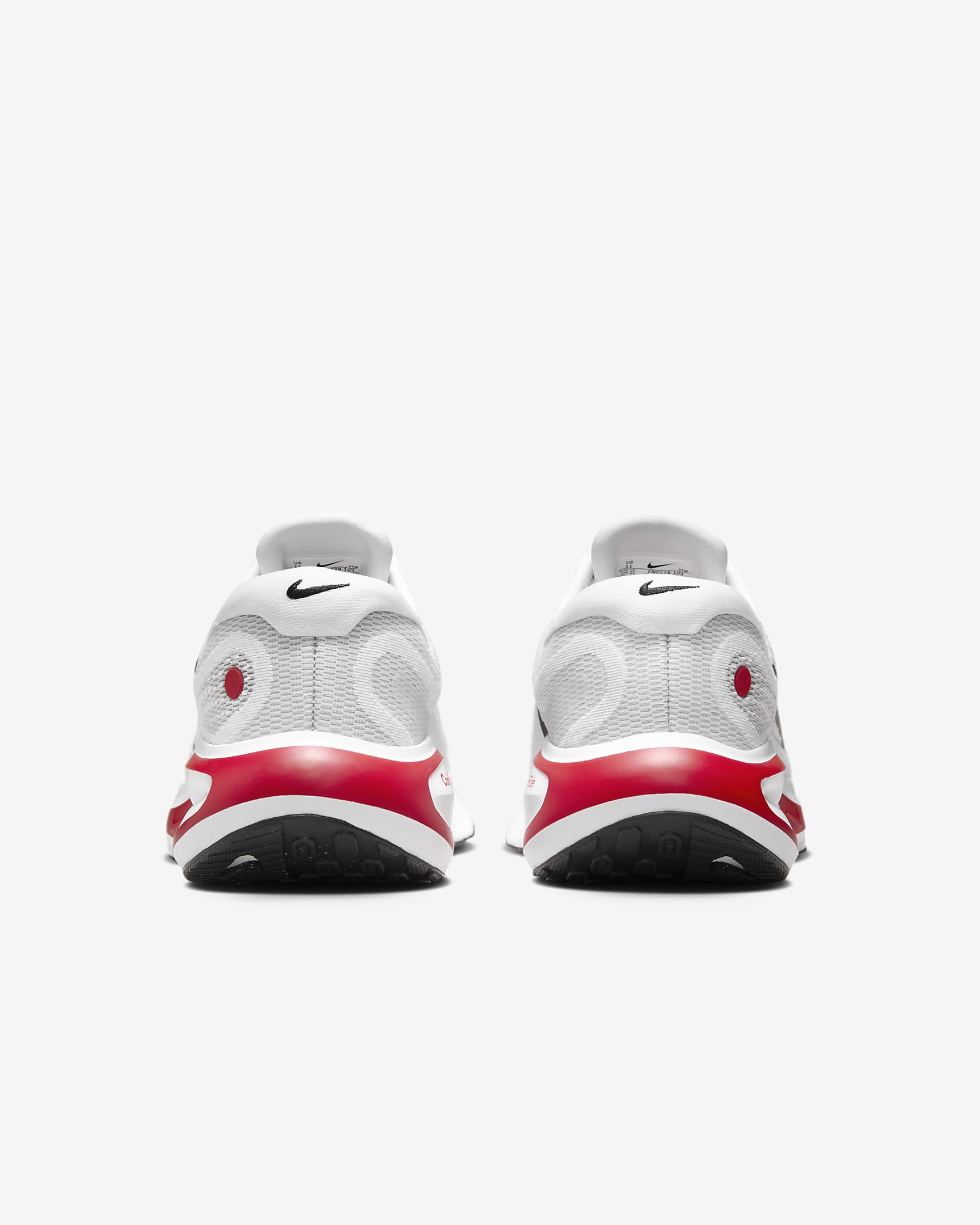 Nike Journey Run Men's Road Running Shoes - White/Fire Red/Cement Grey/Black