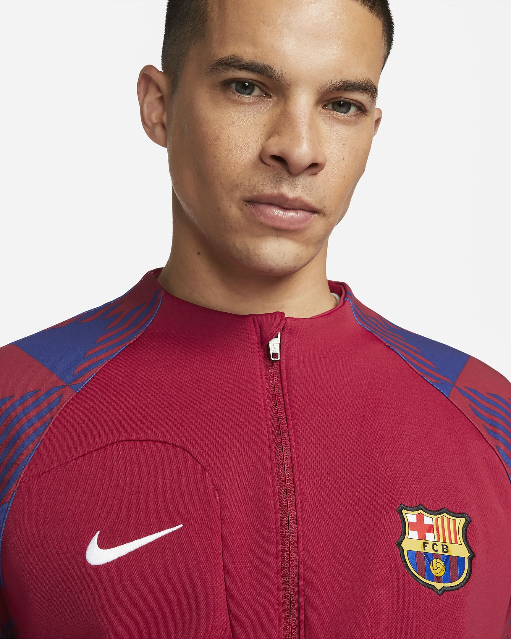 F.C. Barcelona Academy Pro Men's Nike Full-Zip Knit Football Jacket ...