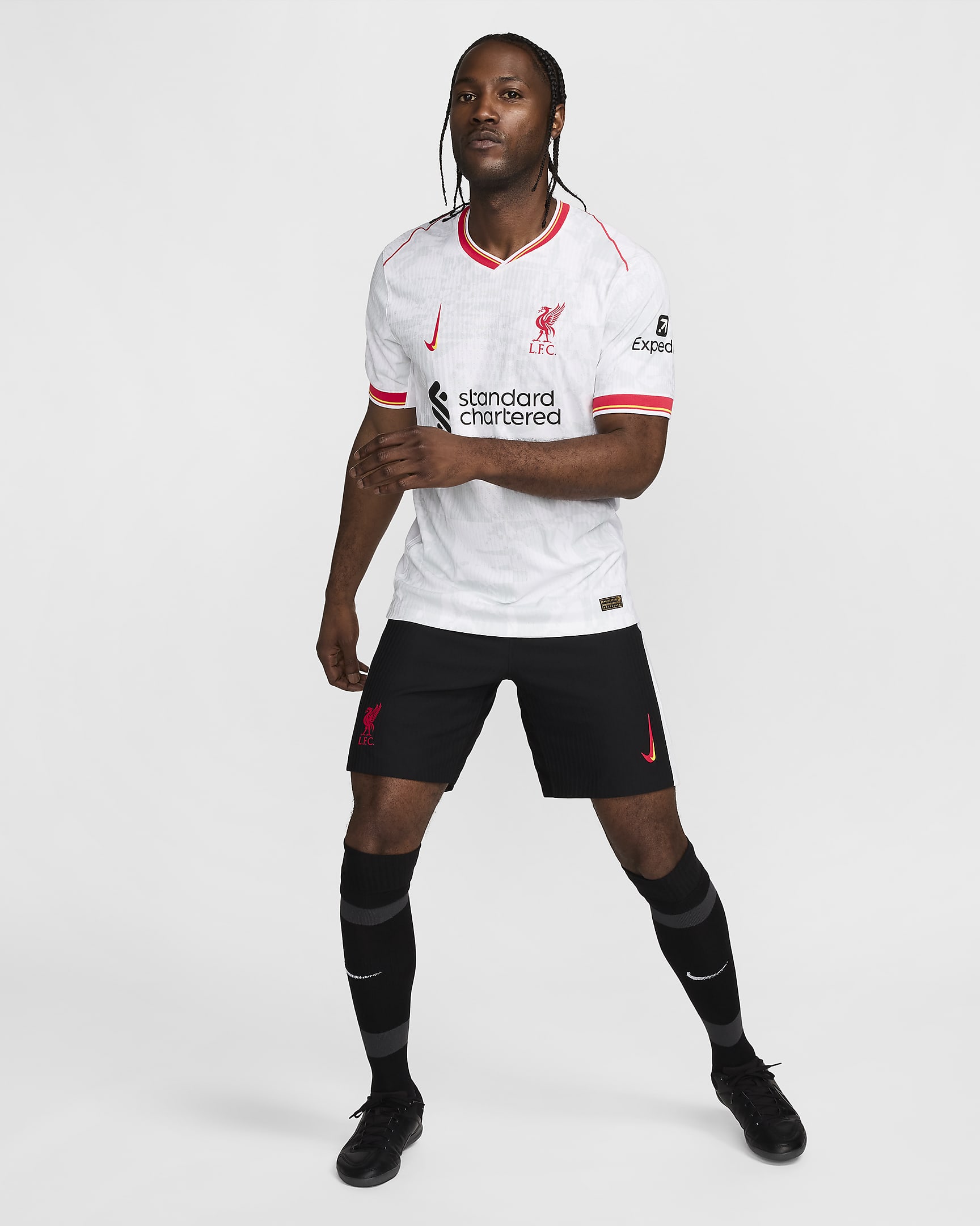 Liverpool FC 2024/25 Match Third Men's Nike Dri-FIT ADV Soccer Authentic Jersey - White/Pure Platinum/Black/Global Red