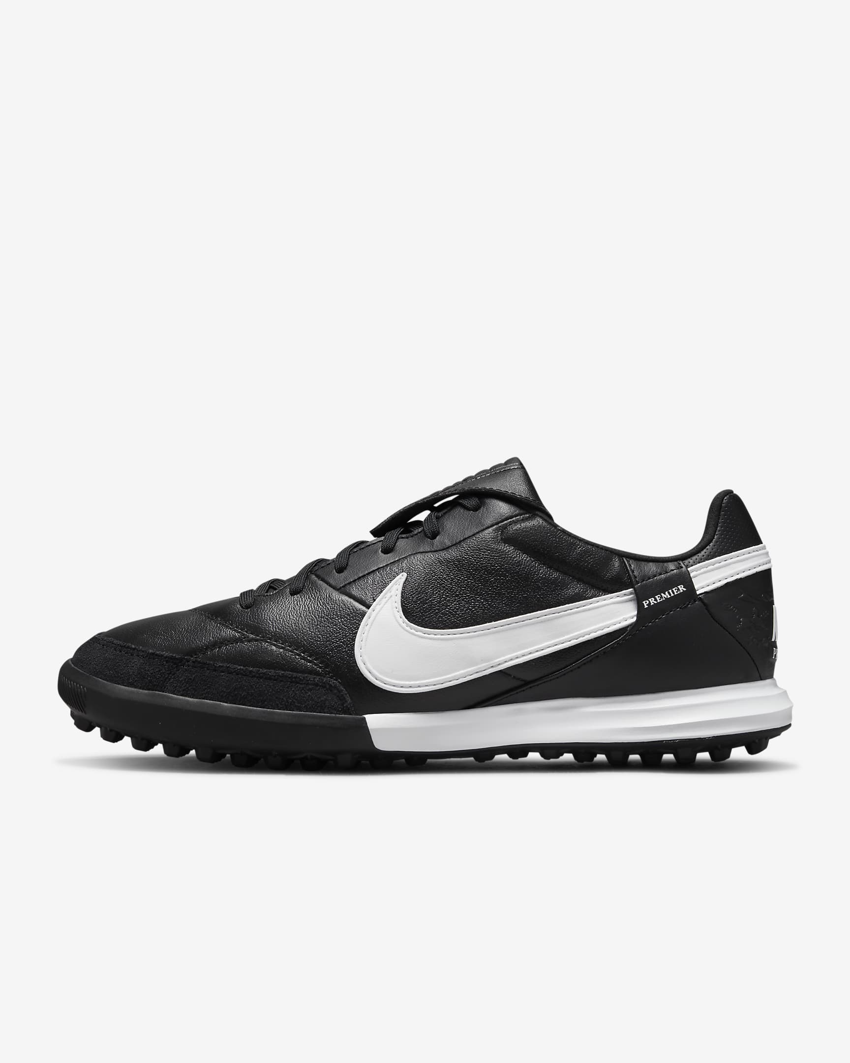 Nike Premier 3 TF Low-Top Soccer Shoes - Black/White