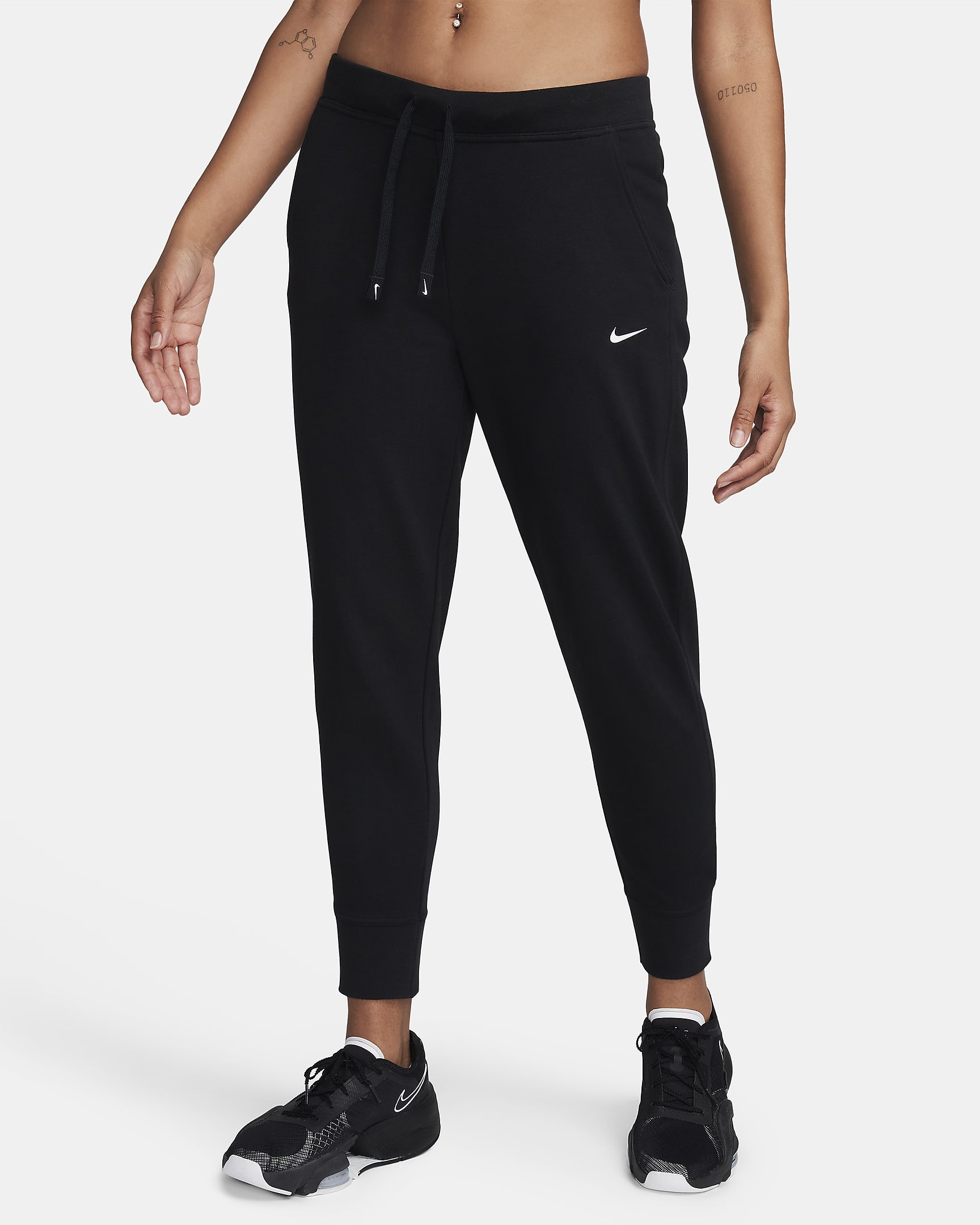 Pants de entrenamiento para mujer Nike Dri-FIT Get Fit - Negro/Blanco