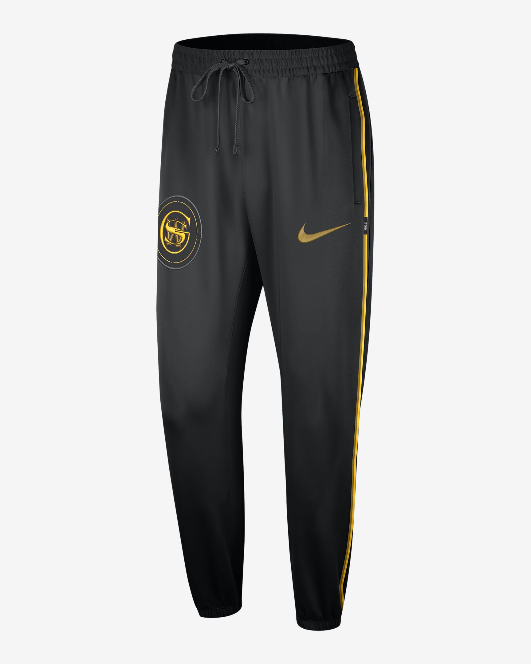 Golden State Warriors Showtime City Edition Men's Nike Dri-FIT NBA Trousers - Black