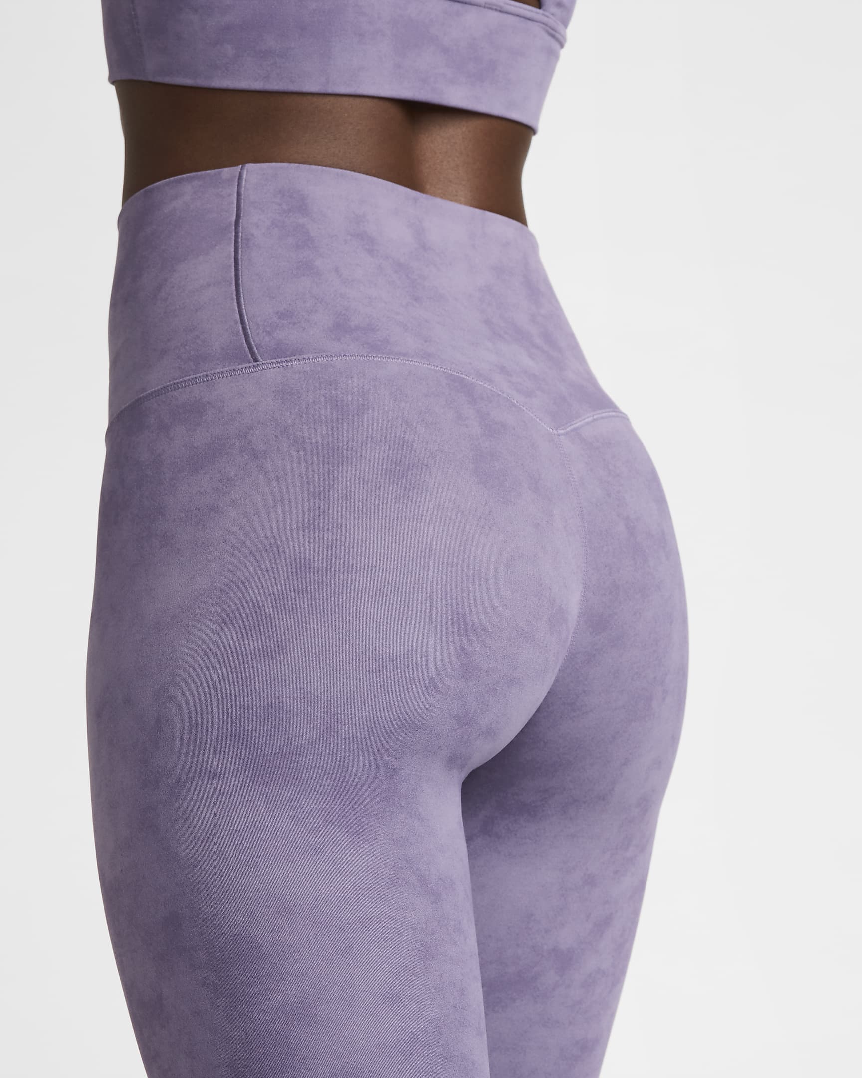 Nike Zenvy Tie-Dye Leggings de 7/8 de cintura alta i subjecció lleugera - Dona - Daybreak/Negre